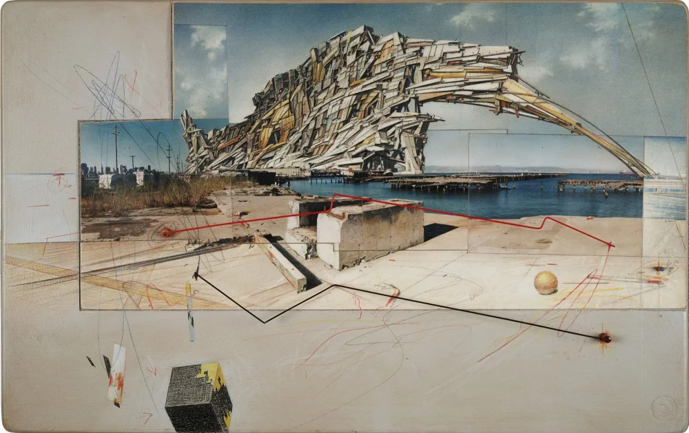 Quake by the late and forever great Lebbeus Woods proposes a intervention within the friction line fault that is San Francisco