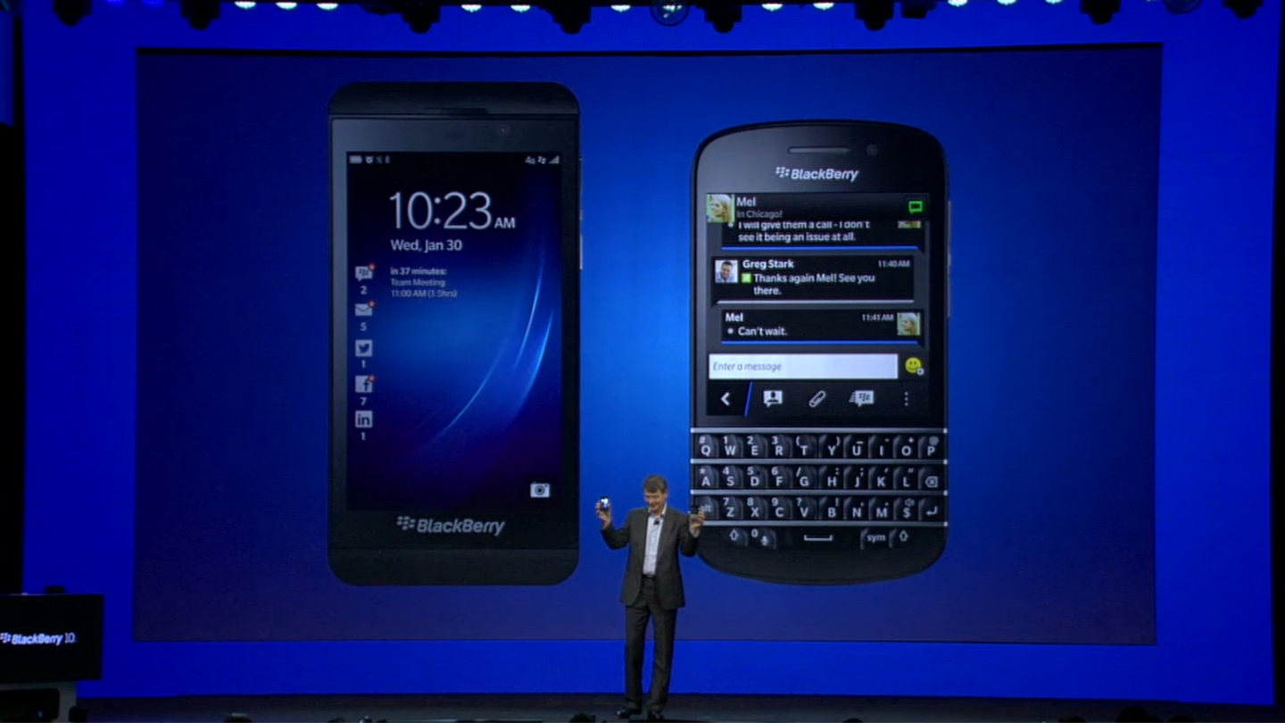 BlackBerry Z10 and Q10