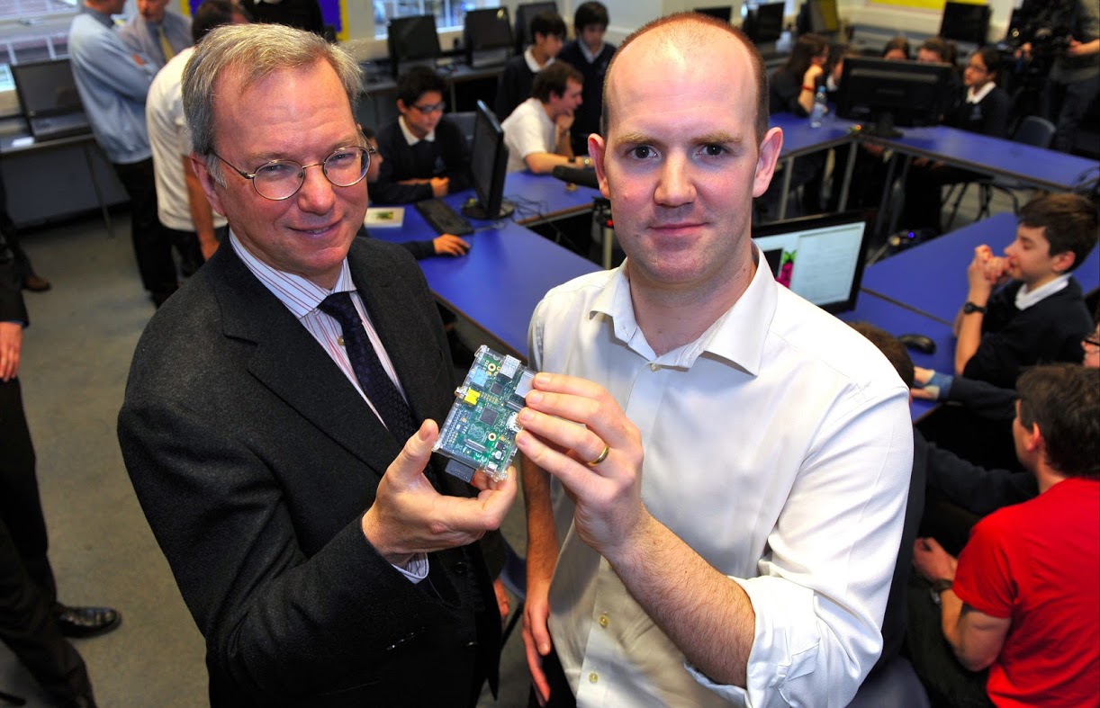 Eric Schmidt and Eben Upton