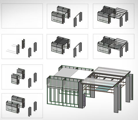 By using prefabricated modules should Facebook be able to set up the hall twice as fast as previously.