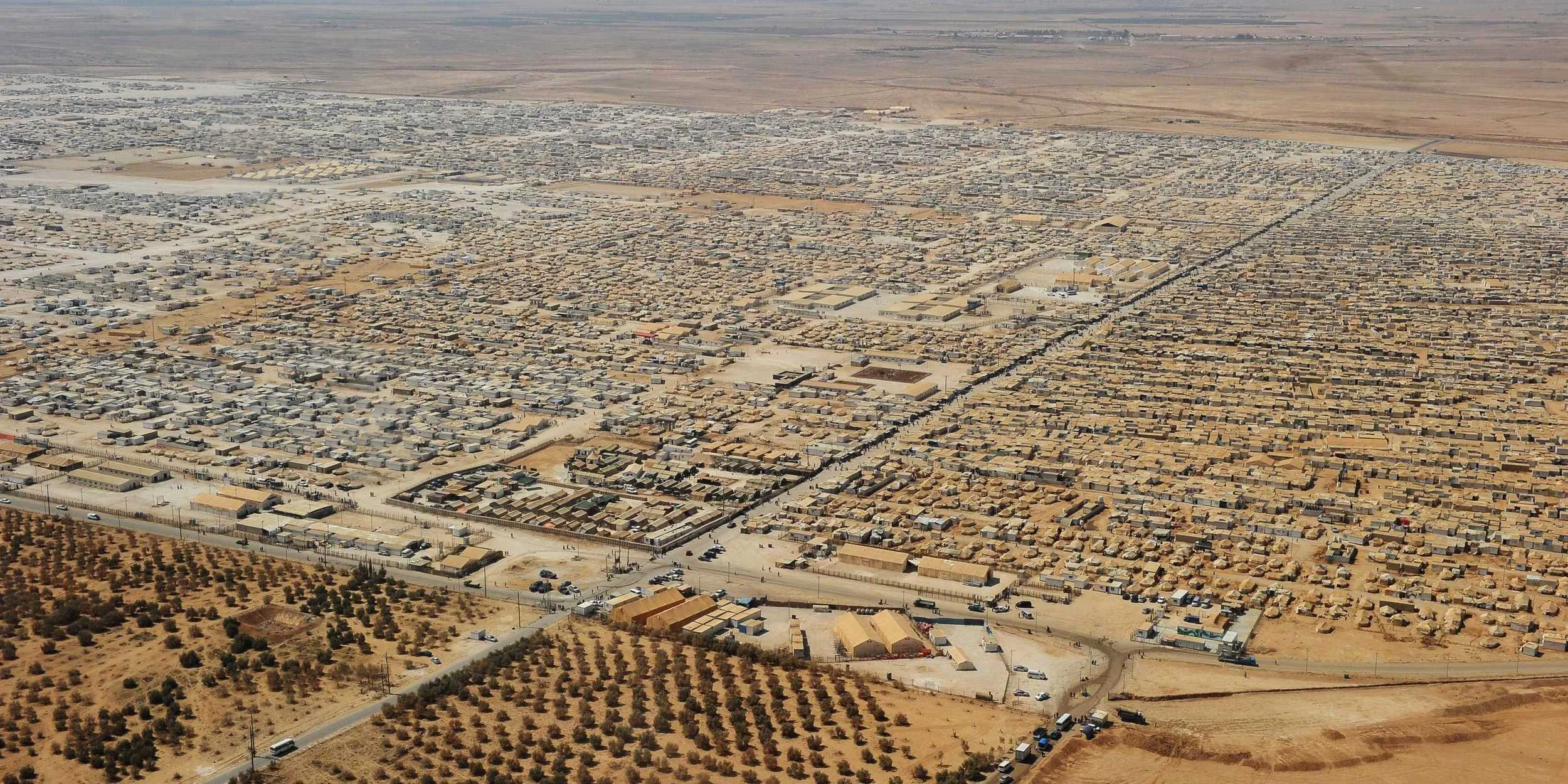 This is the Zaatari Refugee Camp in Jordan
