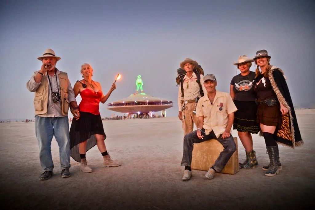 Black Rock City LLC Founders Will Roger Peterson, Crimson Rose, Michael Mikel, Larry Harvey, Harley K. Dubois, and Marian Goodell