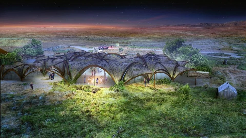 NEXUS explores the design capabilities of Ferrock, a sustainable alternative to concrete that ... [+]Antoniya Stoitsova, Nicolo Bencini, Ben Naudet, Avi Greene, Alex Ogata, and Tom Kendrew