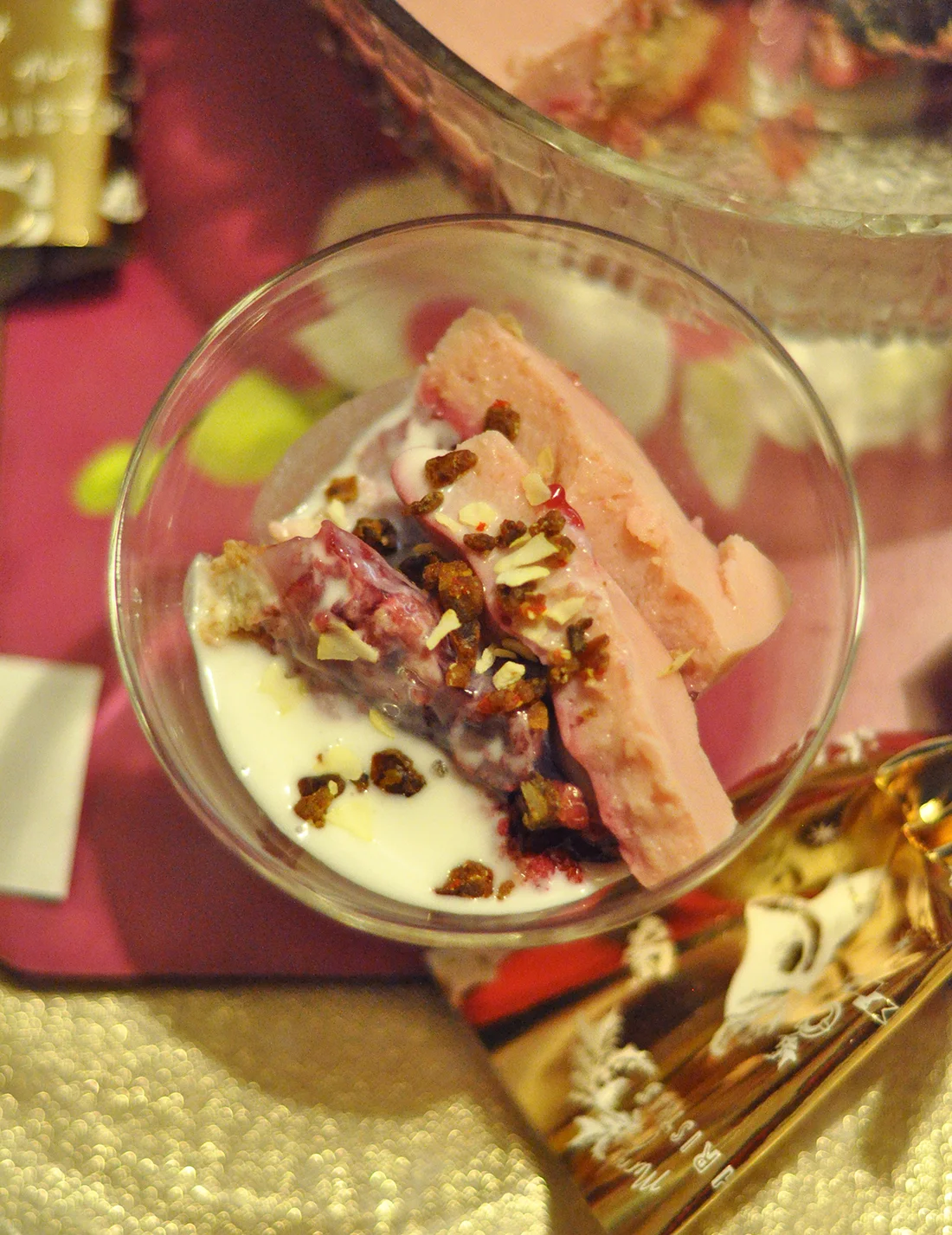 The trifle kind of worked... topped with some vanilla Wholeplus Toppers