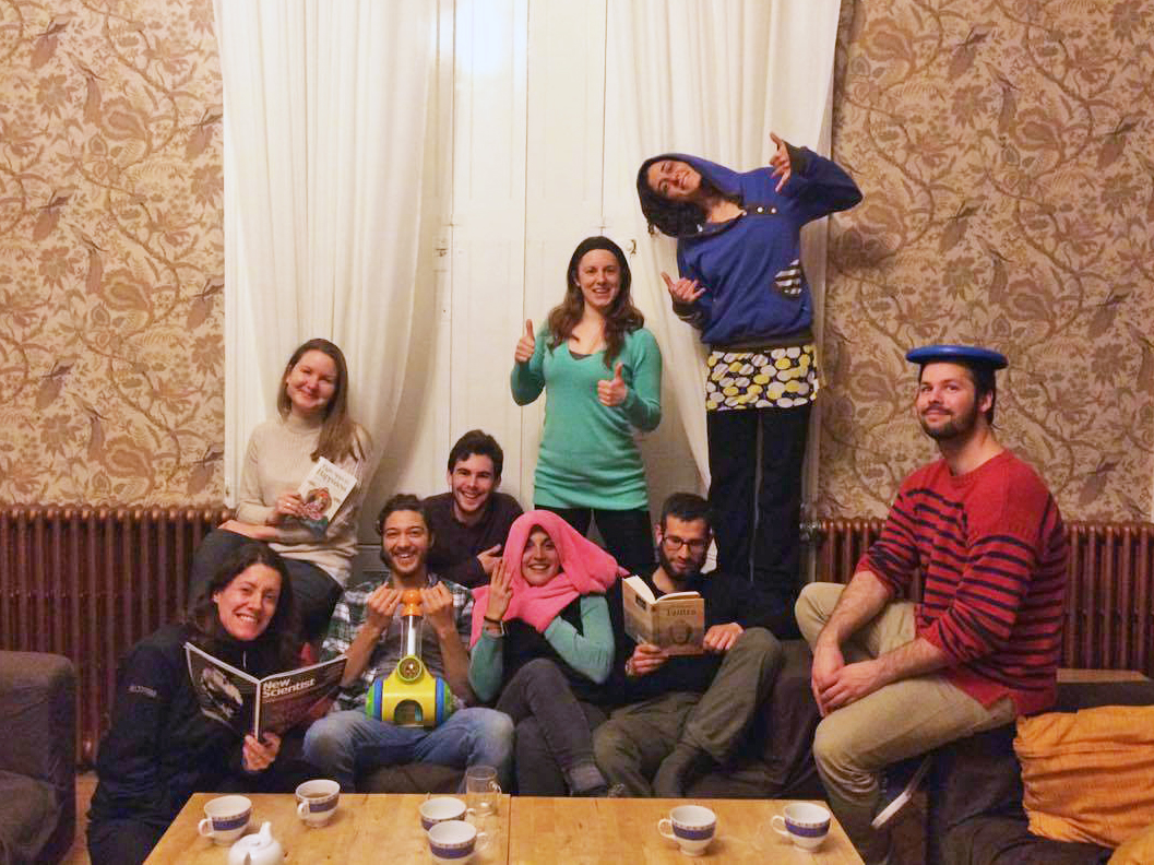 All together...Volunteers and guests on my final evening!