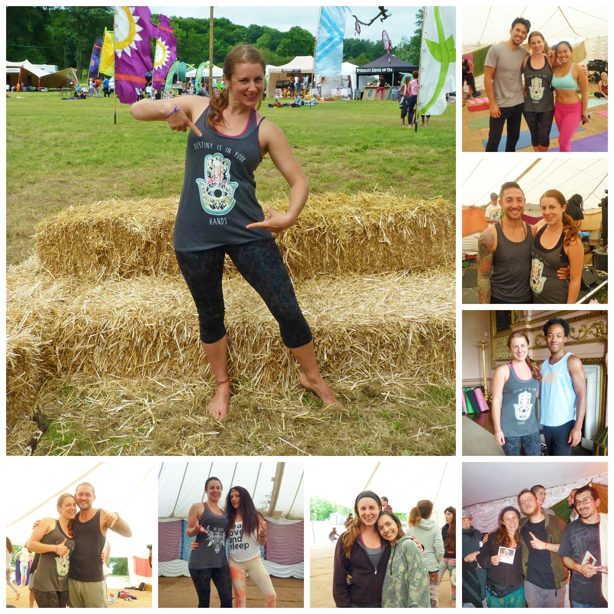 The epic teachers whose classes I attended... including (top right anti-clockwise) Jake & Chetana- acro yoga, Dylan Werner - yoga therapeutics, Luis Valentine- Jivamukti, 47 Soul- awesome musicians, Celeste Periera- Vinyasa flow, Charlotte Welfare- Boom Shanti, Brett Moran- yogi and inspiring speaker.