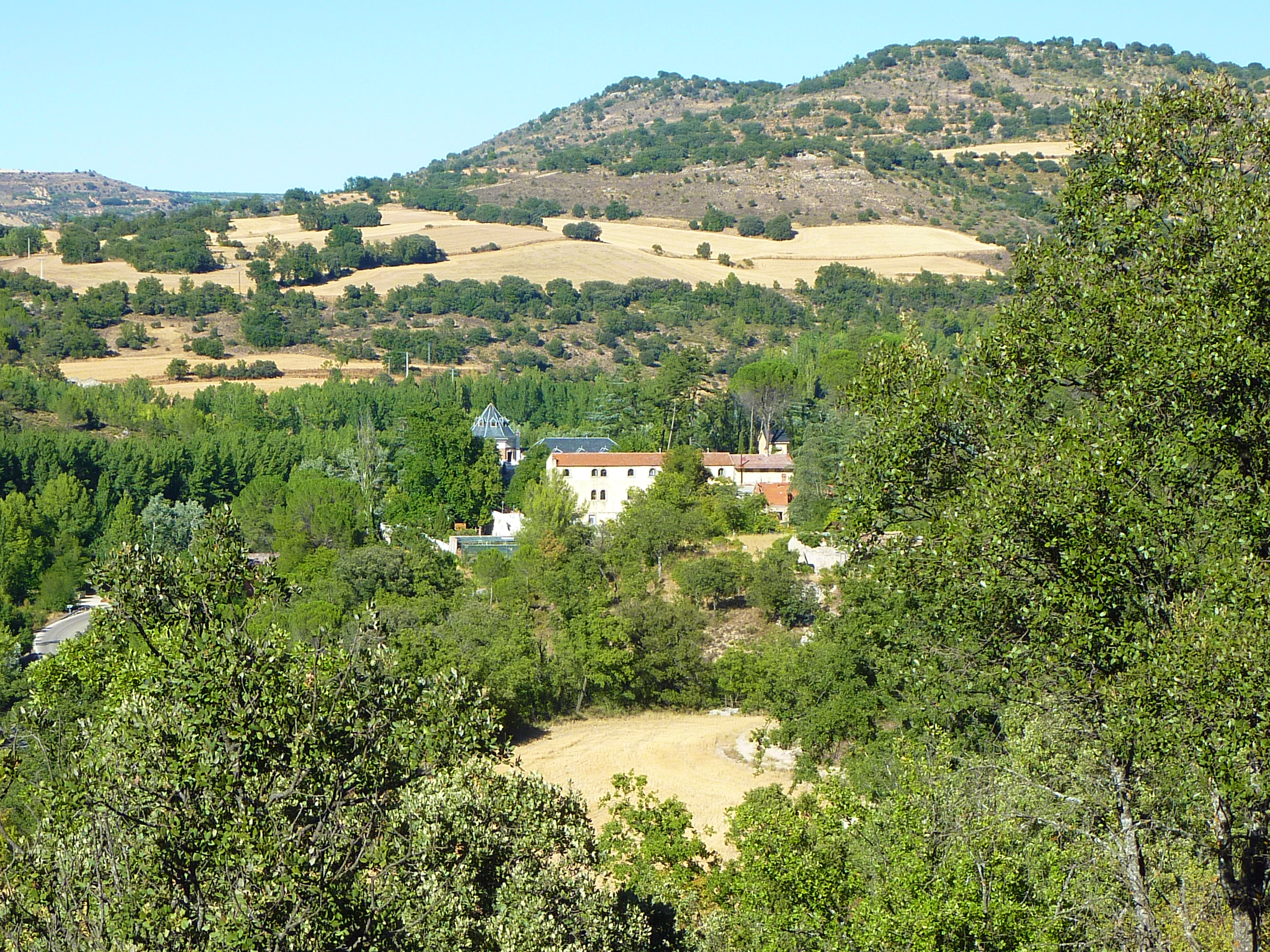 The wonderful community buildings nestled in the hillside!