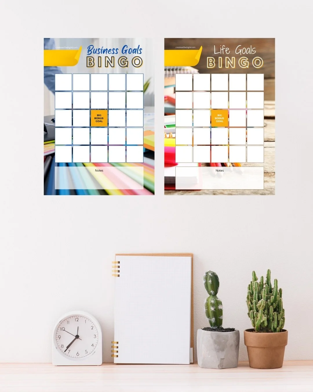 Oooh it&rsquo;s December and I remembered last year I created Goal Setting Bingo sheets - perfect for gamifying goals for the year ahead.

I also found my biz and life sheets from this January, for when I do my end of year reflections over the next c