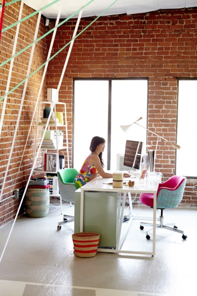 Joy Cho's studio from Oh Joy.