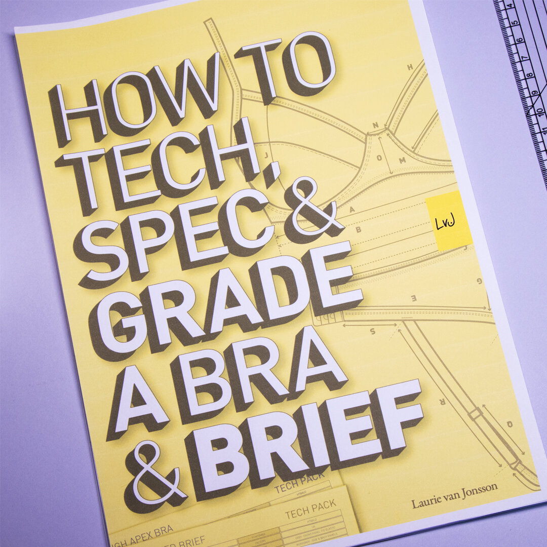 how to spec tech and grade a bra and brief