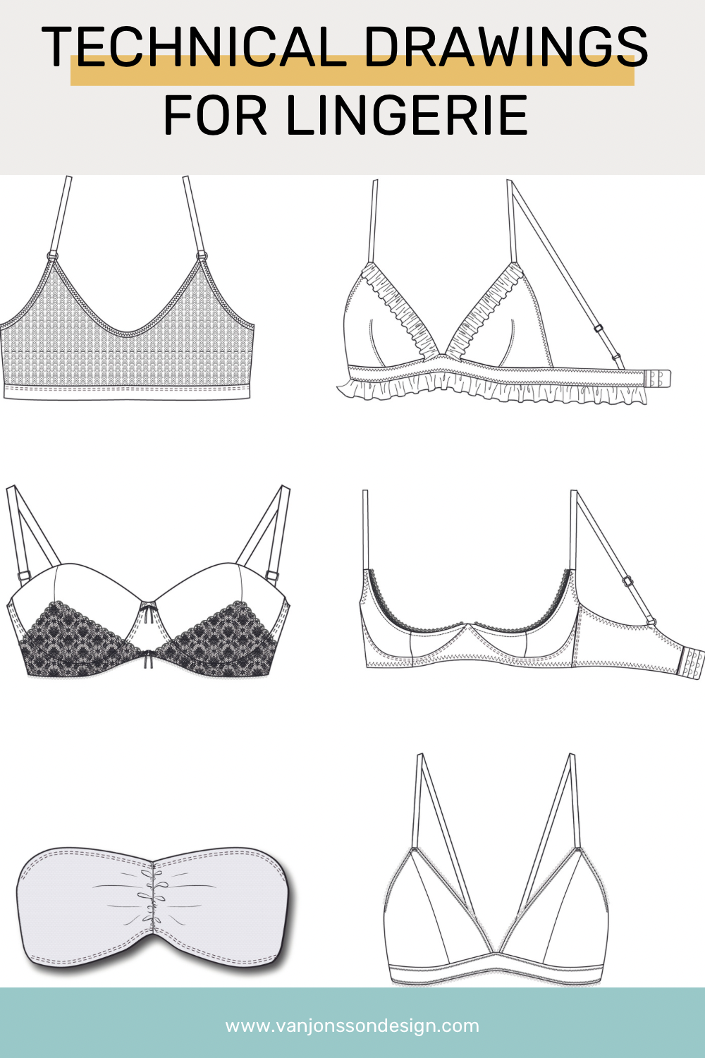 Must have detailed working drawings for your lingerie design — Van ...