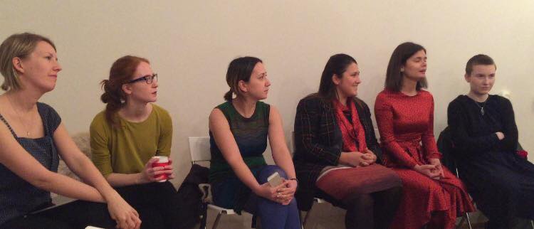 Round table with Kitty Brandon James, Anna Mokhova, Zhanna Bobrakova, Evgeniya Chassagnard, Ksenia Lukina, Yanina Chernykh.