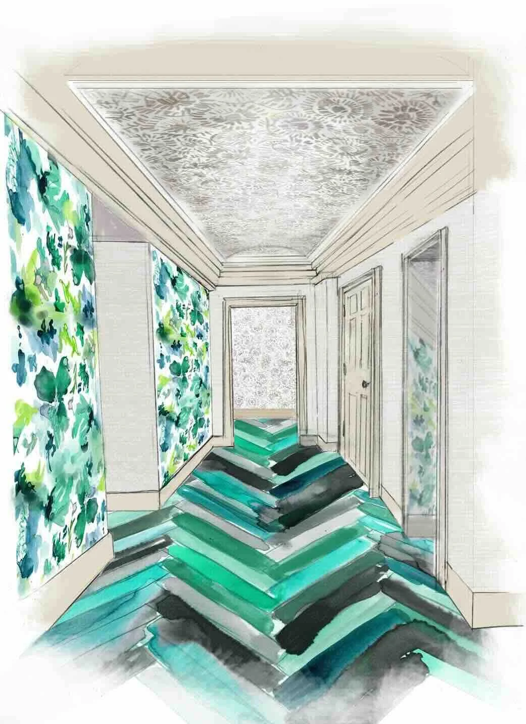 Original watercolor illustration created for the cover of Lifestyled by Stacy Garcia — editorial illustration by Danielle Rose Fisher