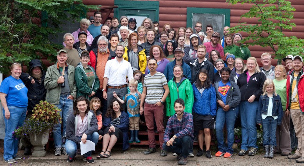 The VLM staff and The Blood Stripe cast and crew in front of the Dining Hall. Click here to see the film's Facebook page!
