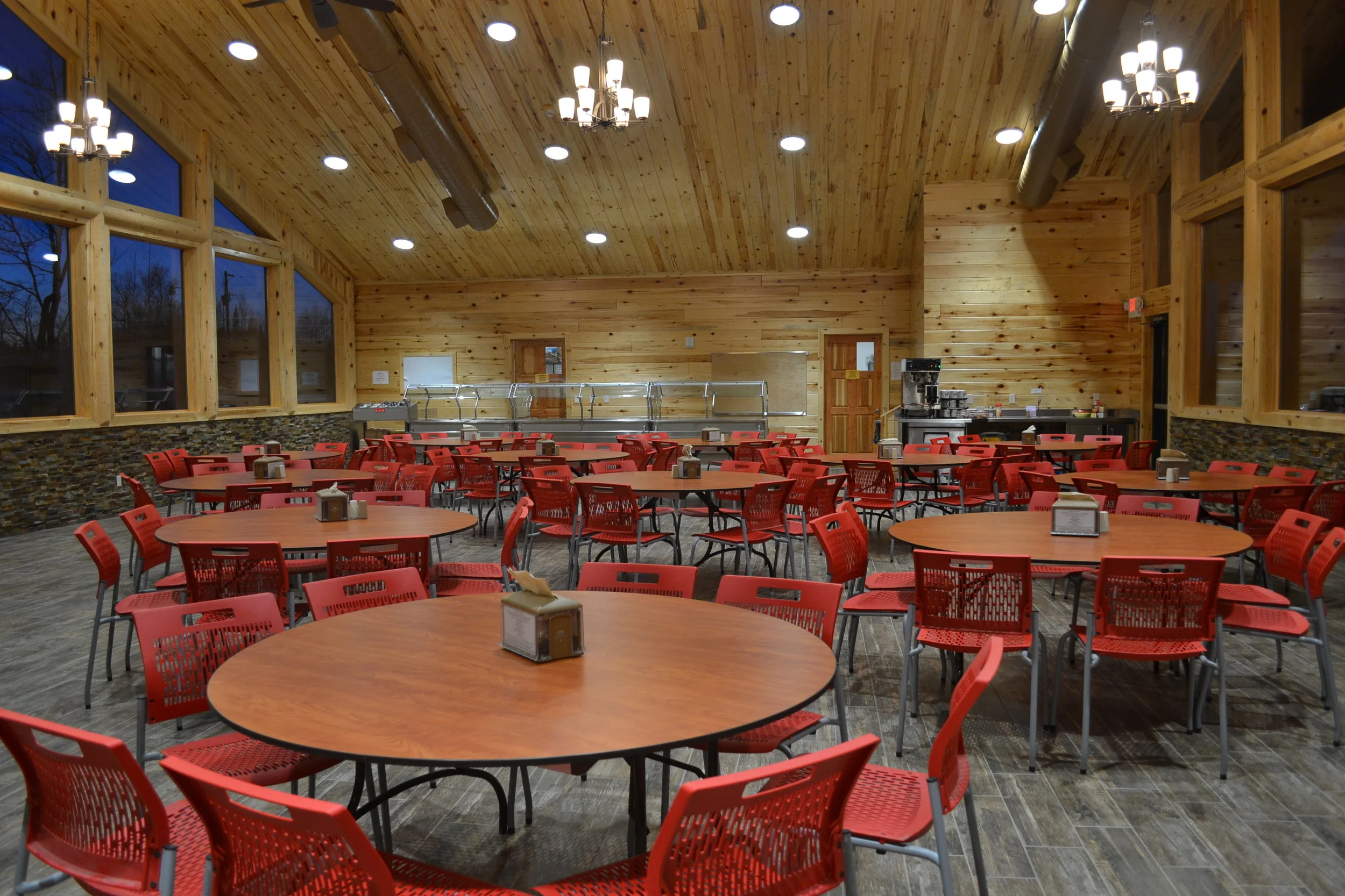 Dining hall at Camp Vermilion