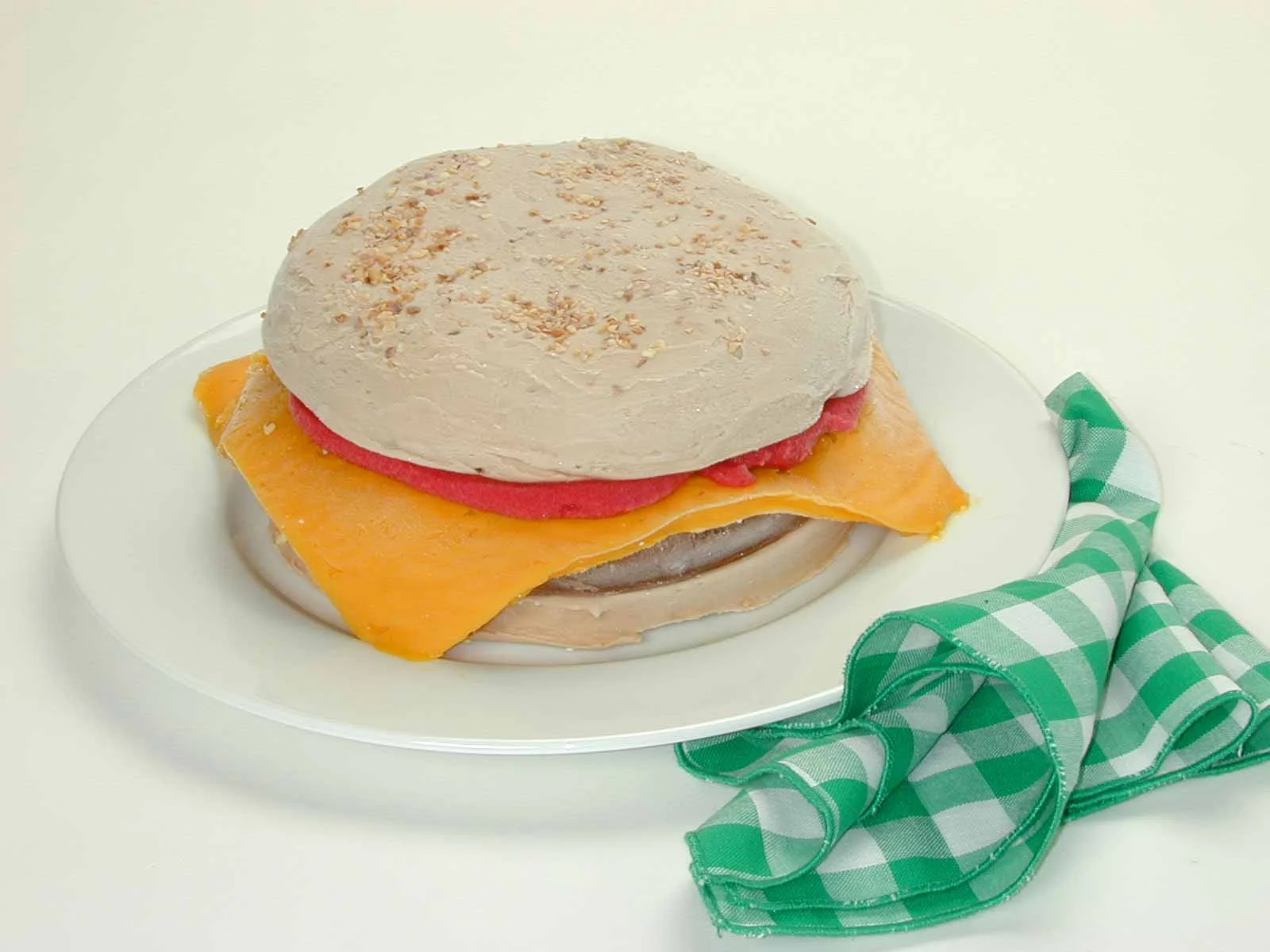 Custom Sculpted Hamburger.