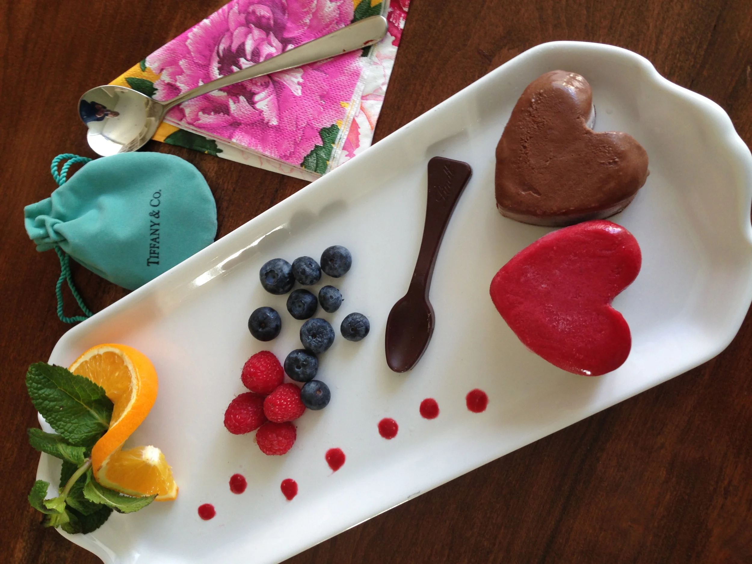 Raspberry Sorbet Heart Devil's Chocolate Heart Made to order 