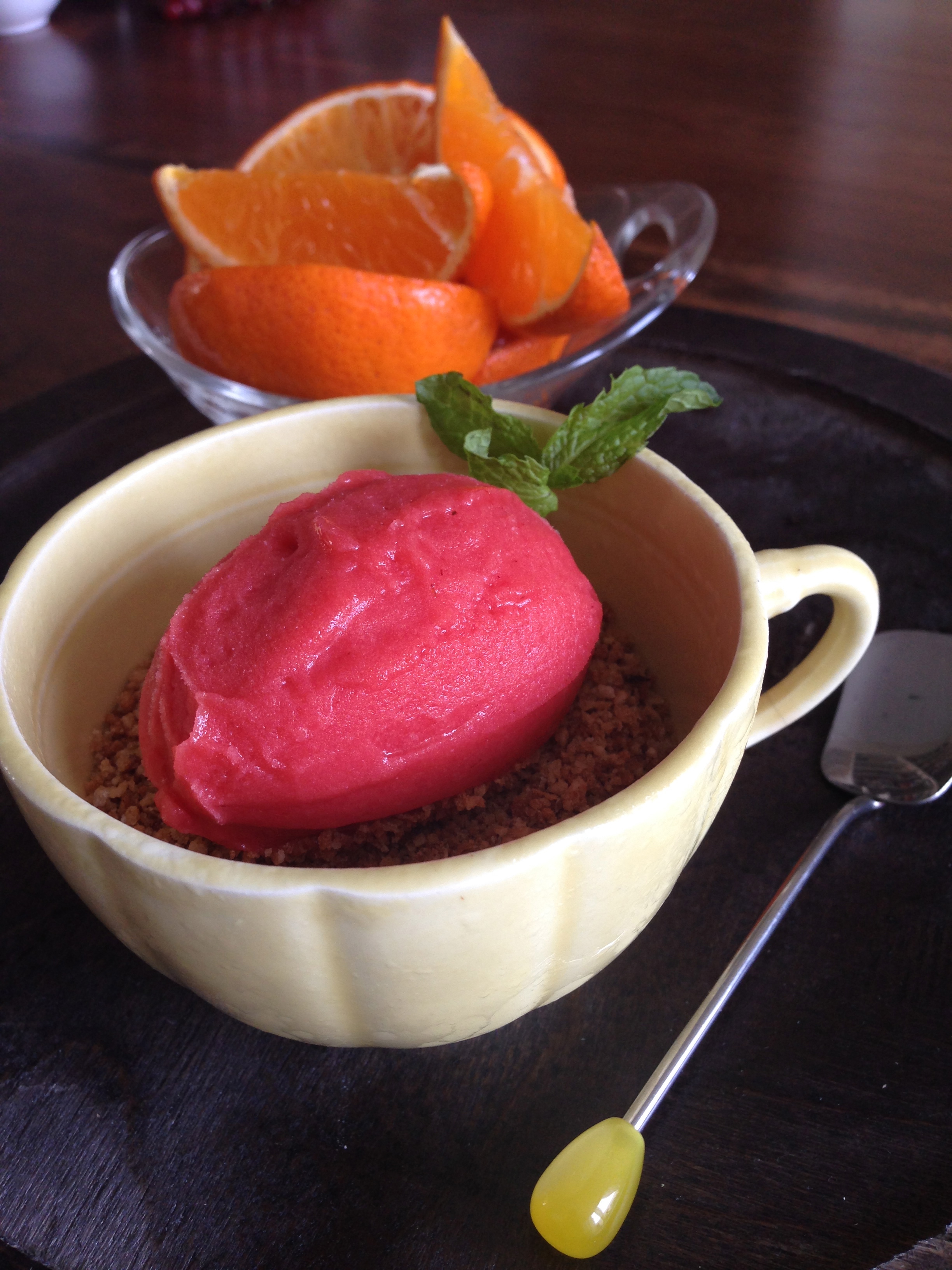 Fresh Sicilian Blood Orange Sorbet