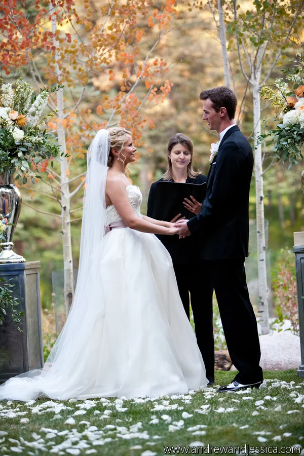 WEDDING GOWN: watters WEDDING VEIL & HEADPIECES: sara gabriel PHOTOGRAPHER: Andrew and Jessica Photographers - anna bé bridal boutique