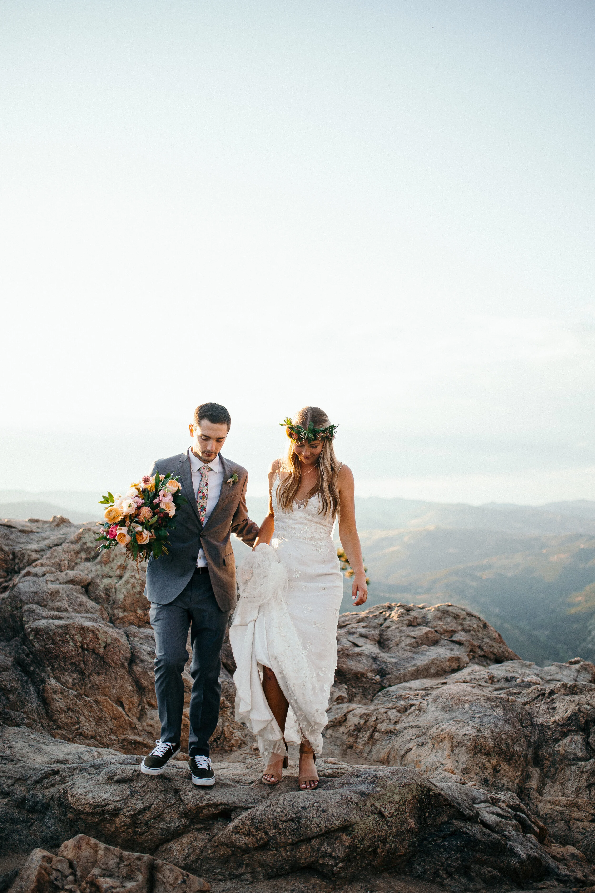 Real Wedding: Lexie + Oliver | Modern Boho Outdoor Wedding in Alexandra Grecco