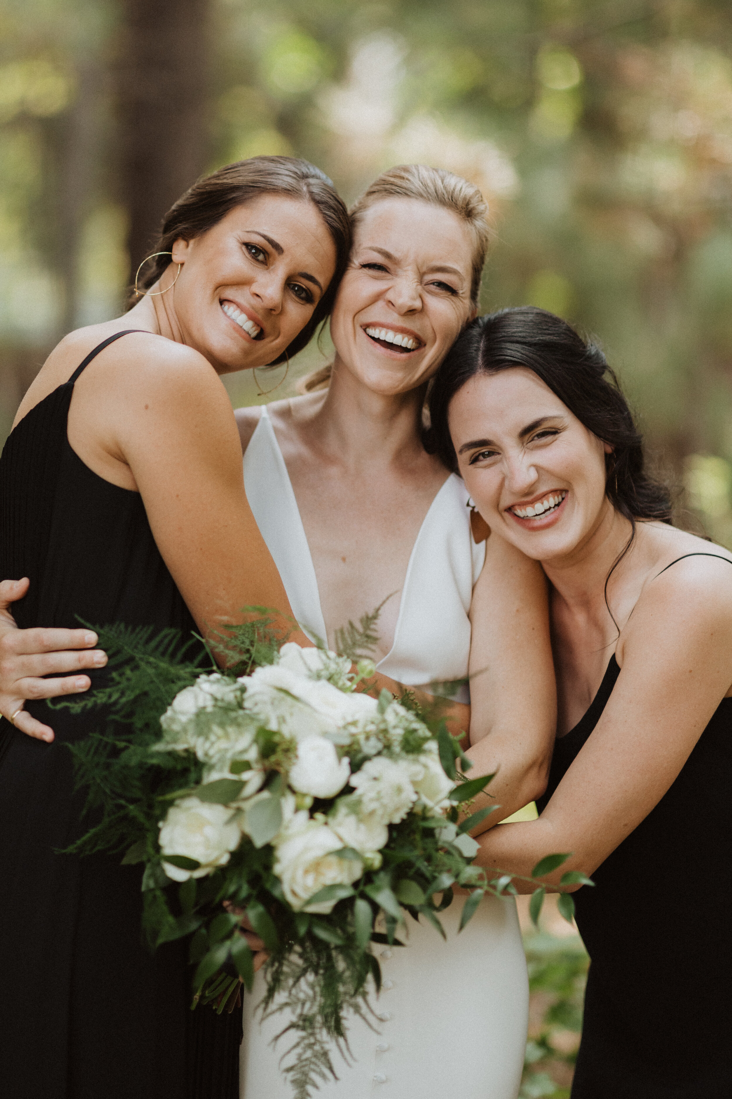  Sara and Leslie Lake Tahoe wedding in Alexandra Grecco Wedding Dresses 