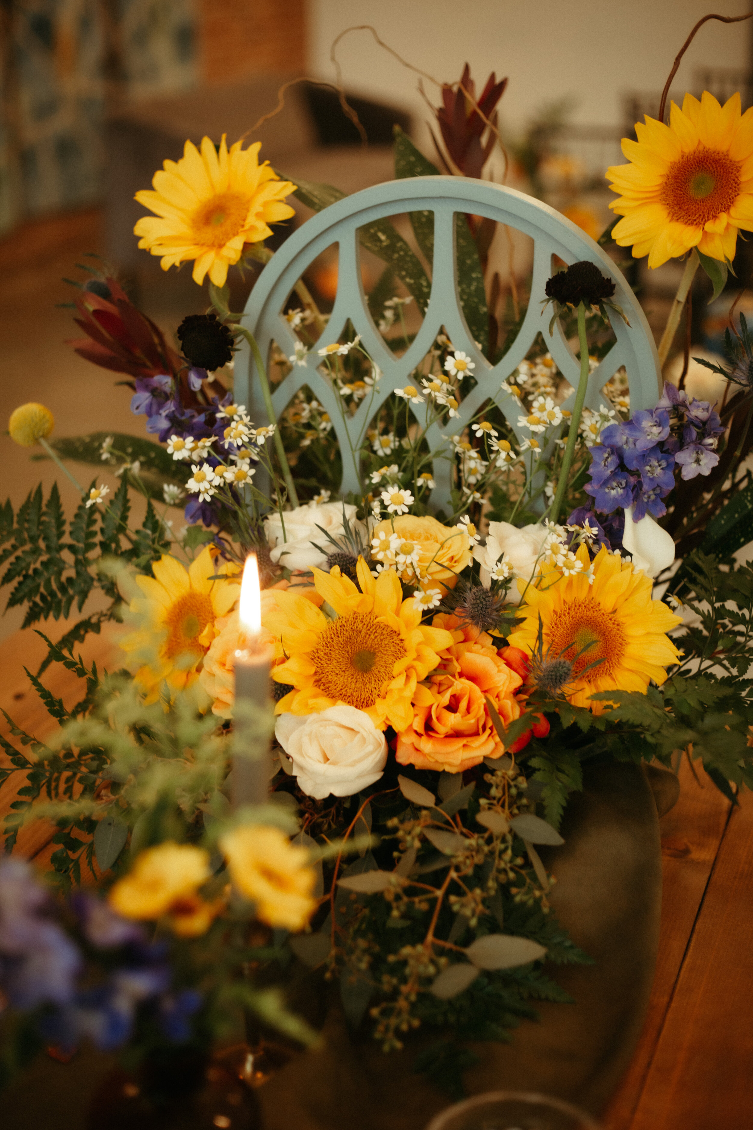  Artistic and colorful styled wedding shoot at Blanc Denver in Katherine Tash Ilaria wedding dress 