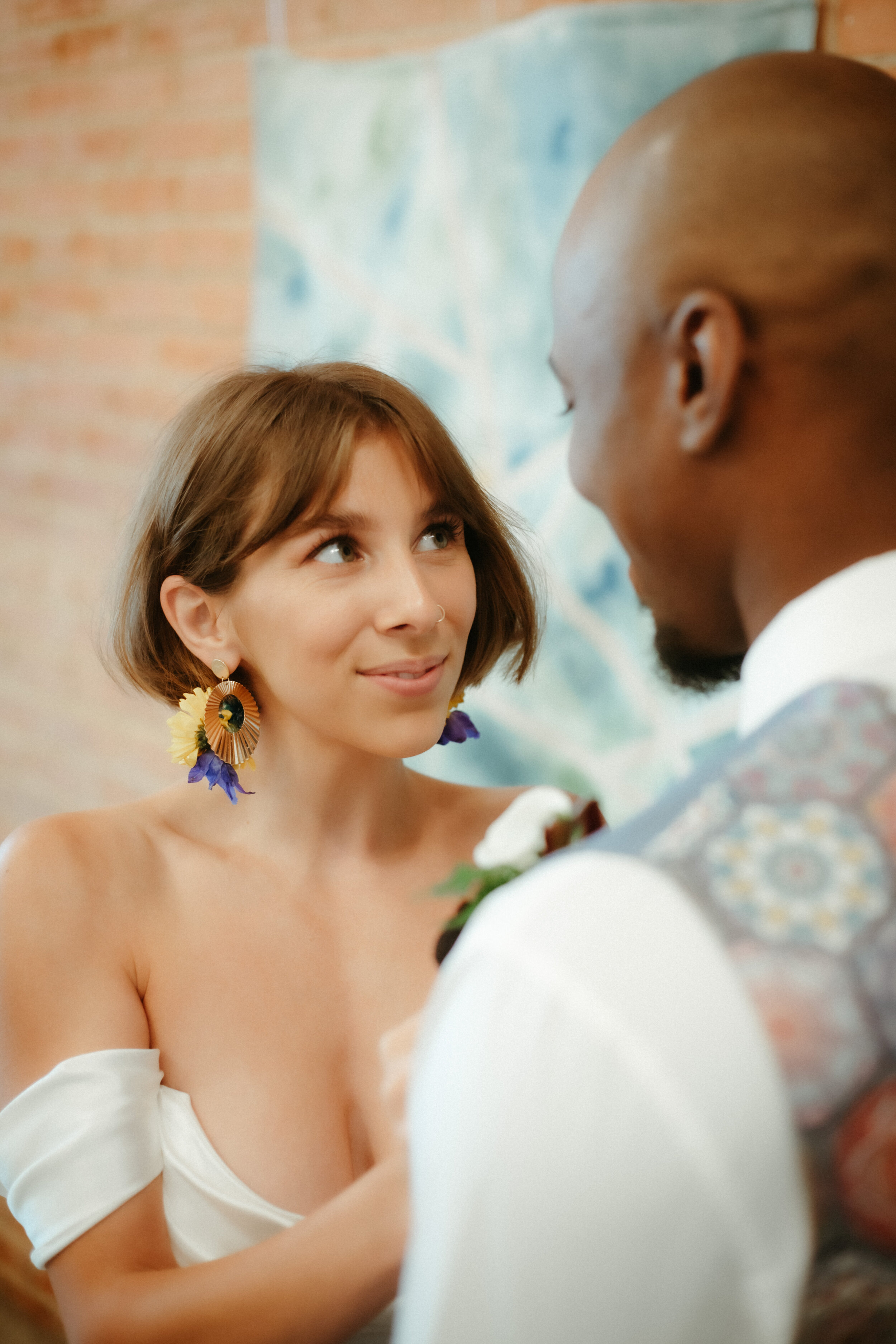  Artistic and colorful styled wedding shoot at Blanc Denver in Katherine Tash Ilaria wedding dress 