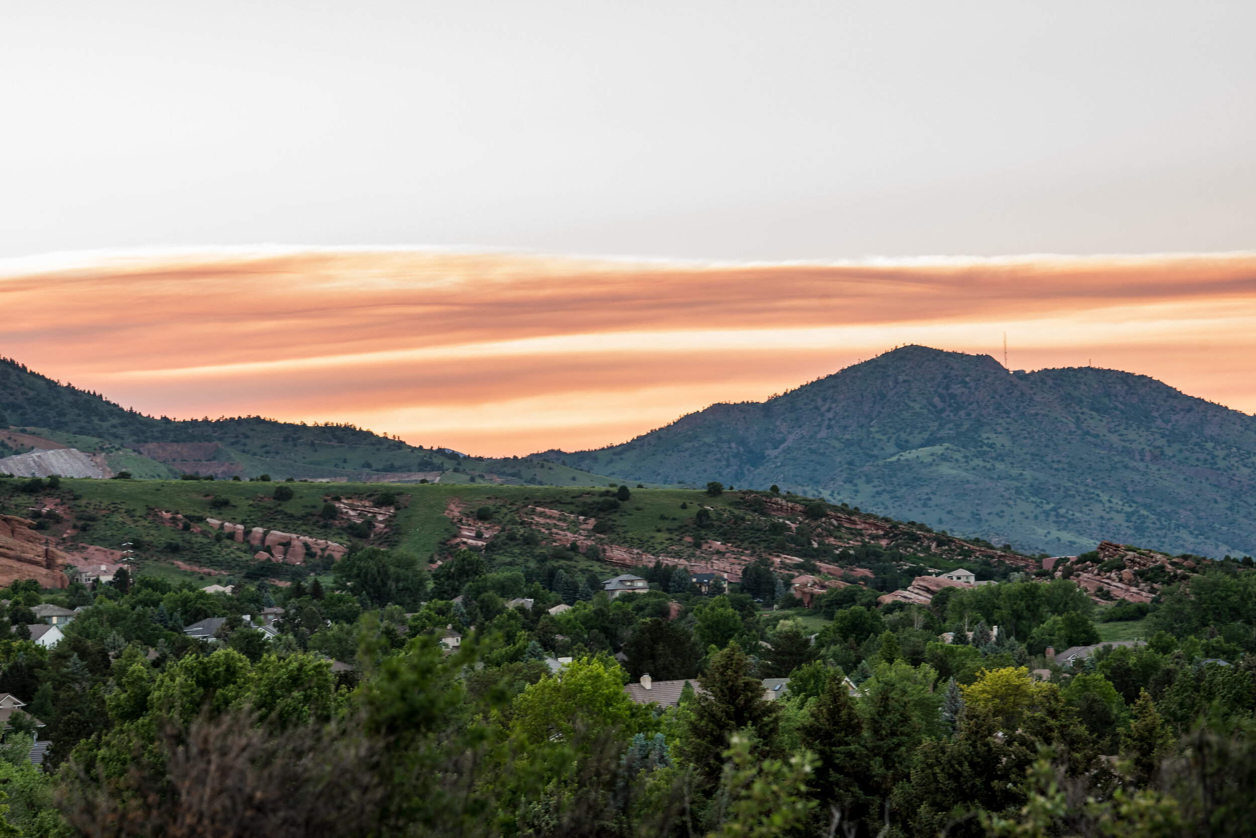  Victoria and Anthony’s Colorado outdoor summer wedding in Hayley Paige Markle wedding dress 