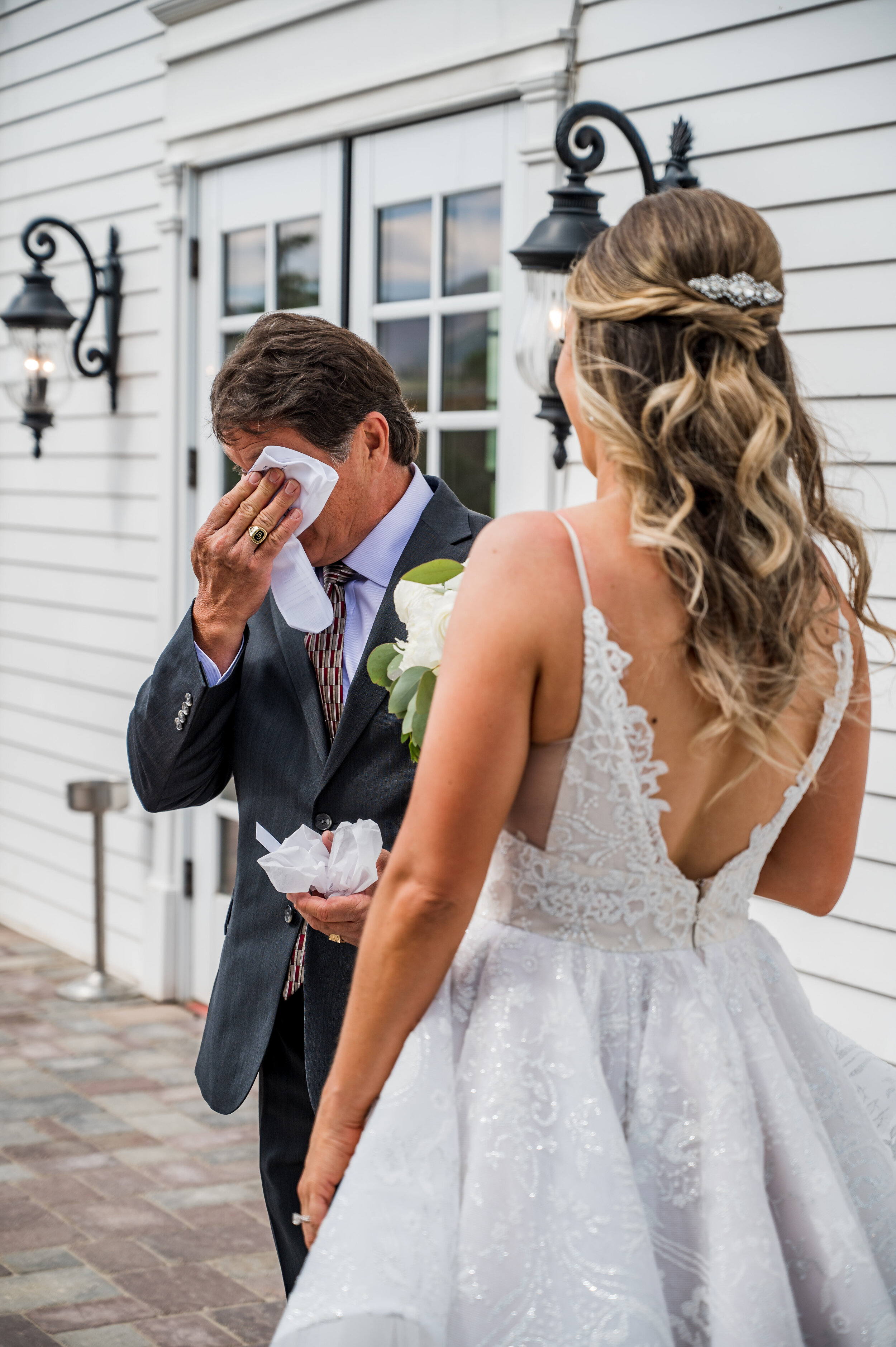  Victoria and Anthony’s Colorado outdoor summer wedding in Hayley Paige Markle wedding dress 