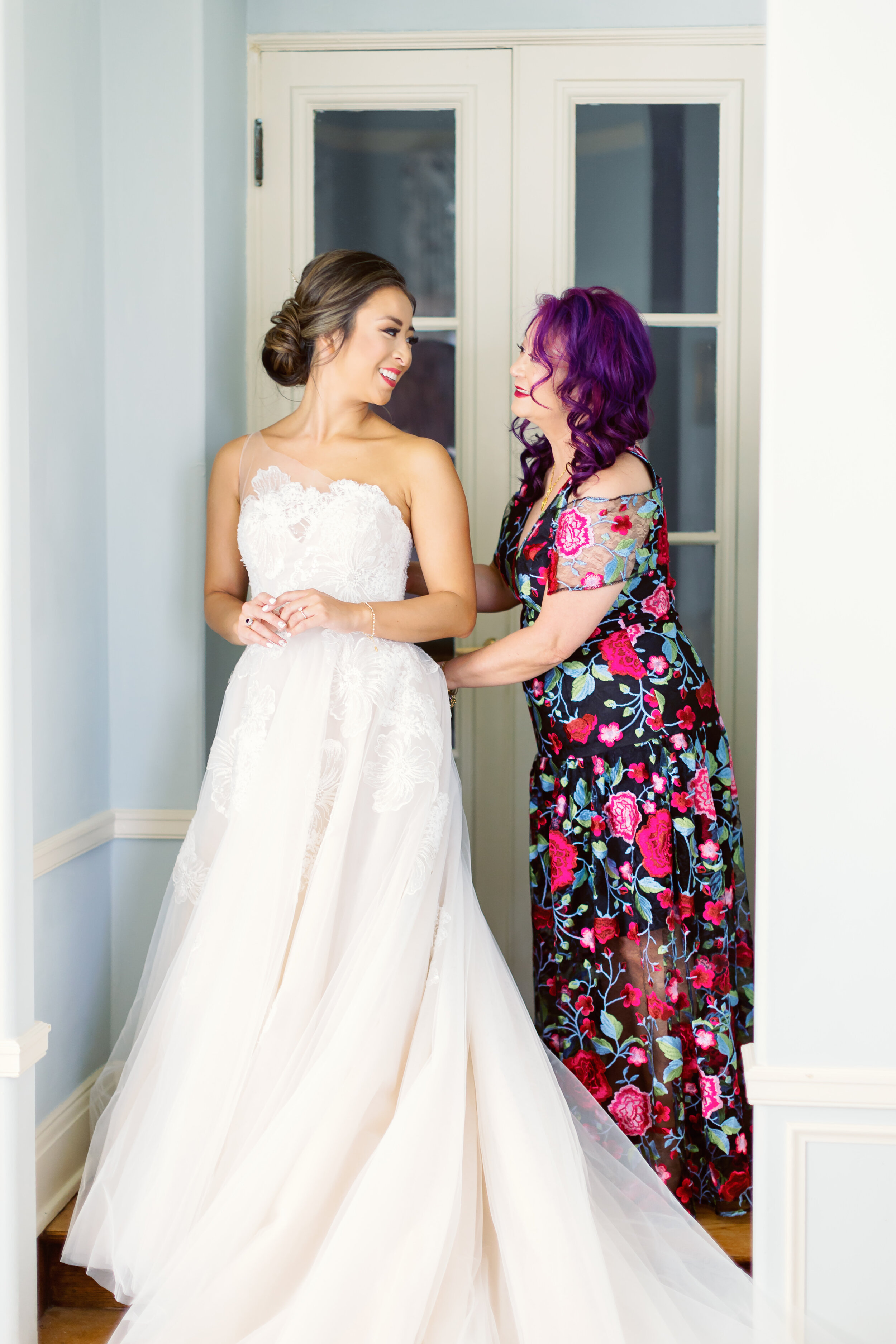  Ines Di Santo Peony wedding gown for Michele and Matthew’s real wedding at the Cherokee Ranch and Castle in Colorado 