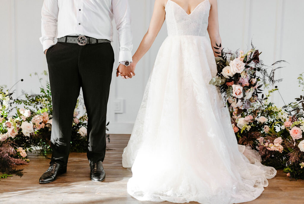  Tara LaTour Delta wedding gown for an edgy motorcycle styled bridal shoot at Margot Hill in Texas 