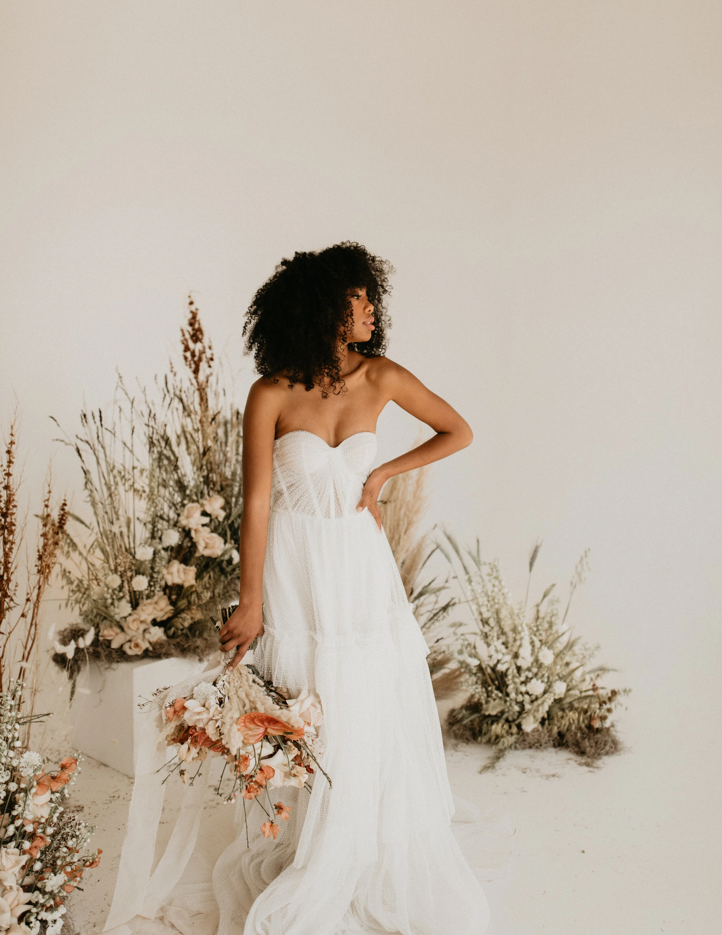 Floral + Chic Styled Wedding Inspiration | Lihi Hod Gown