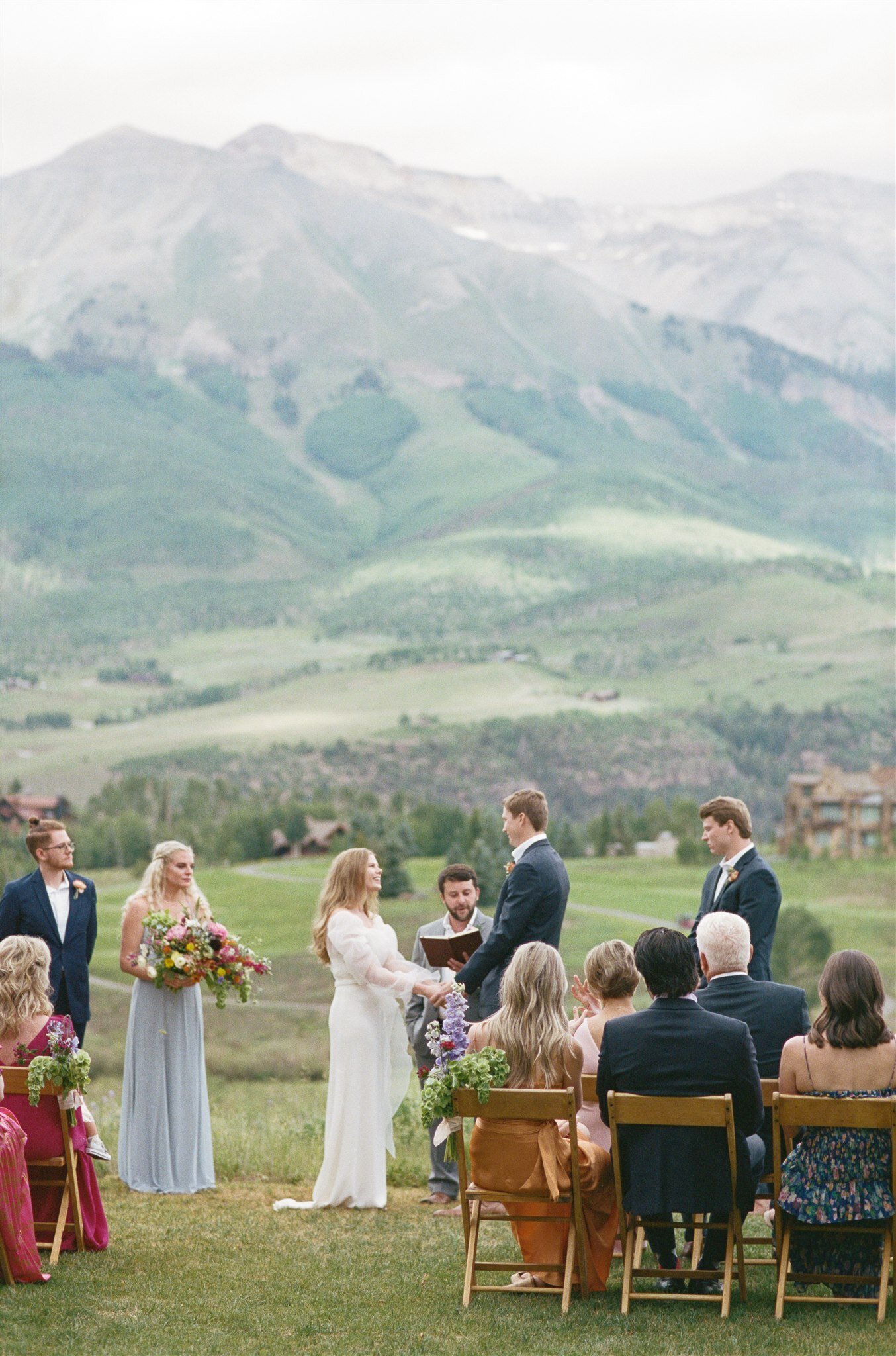  A telluride, colorado outdoor wedding ceremony 