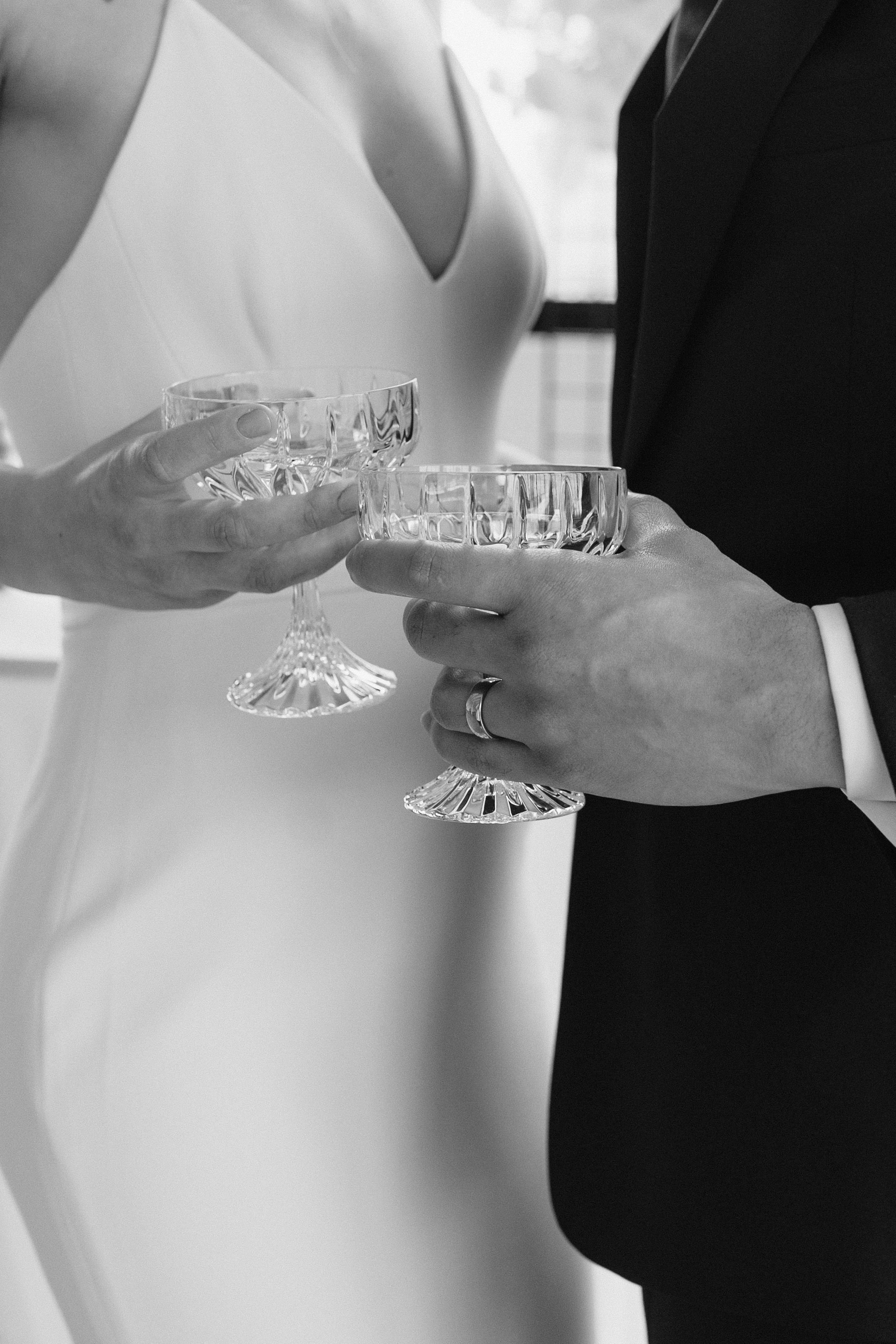 modern black and white wedding inspiration