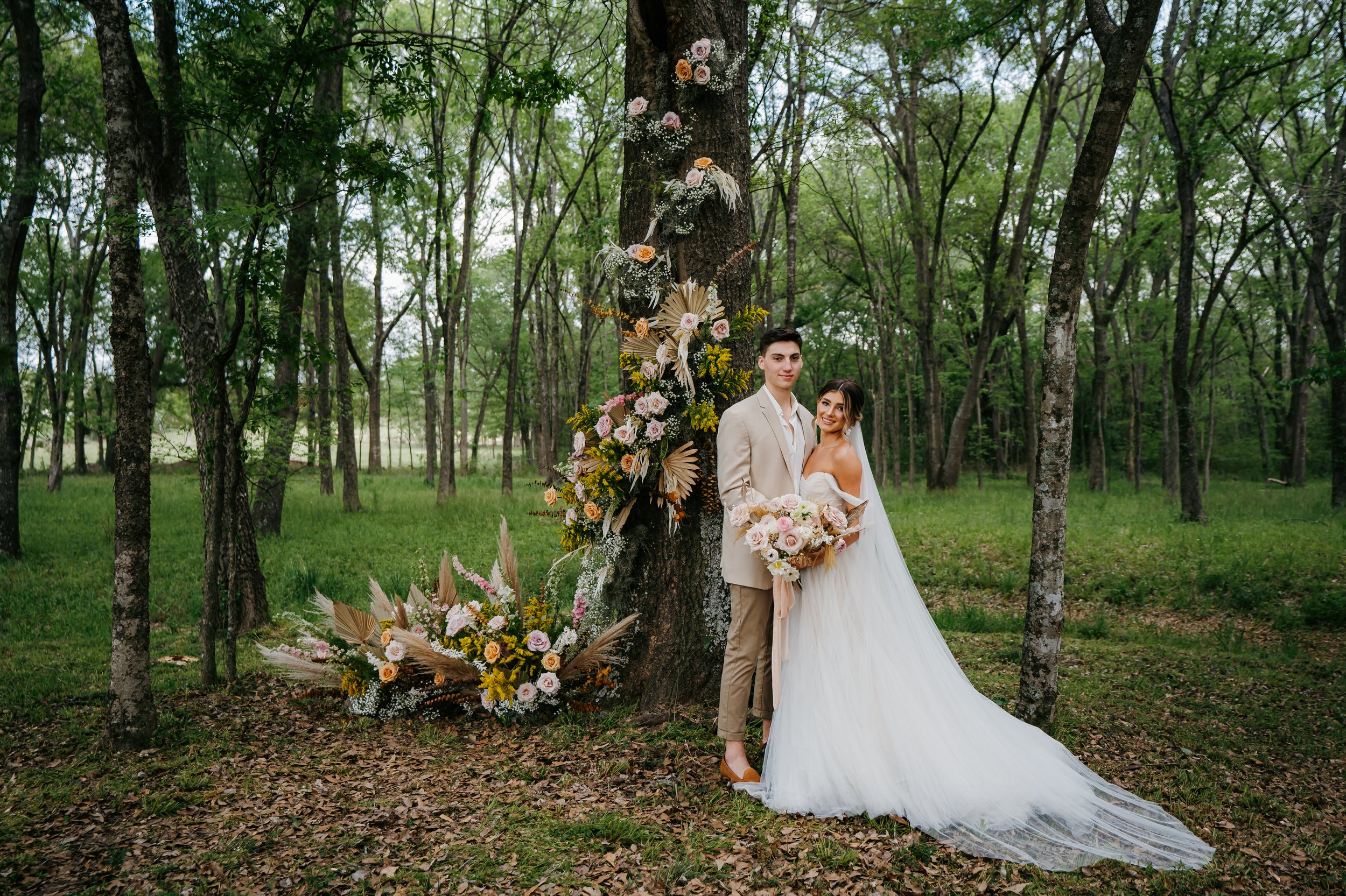 mist by watters in a fairy garden styled wedding from anna be bridal boutique