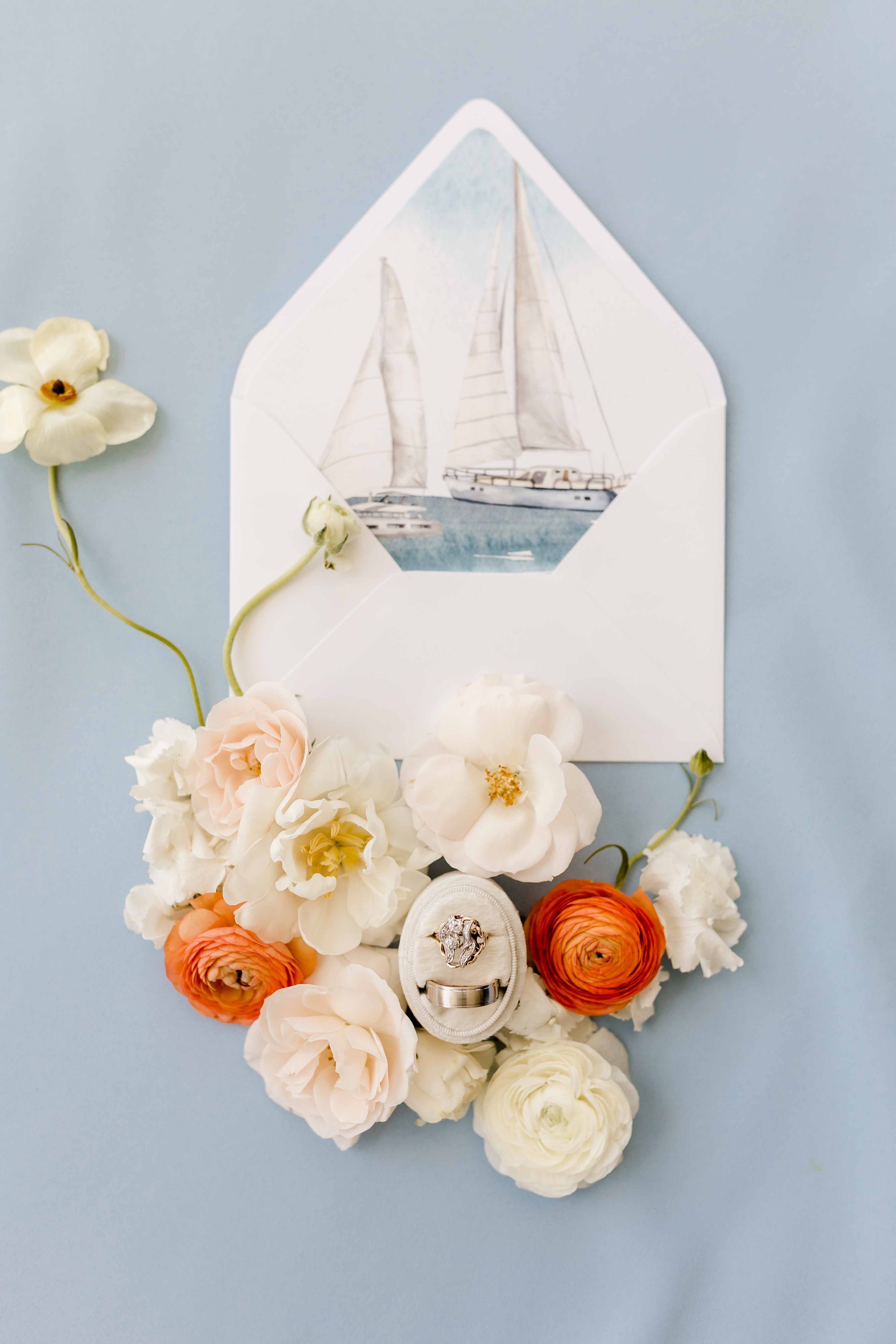 nautical themed wedding invitations