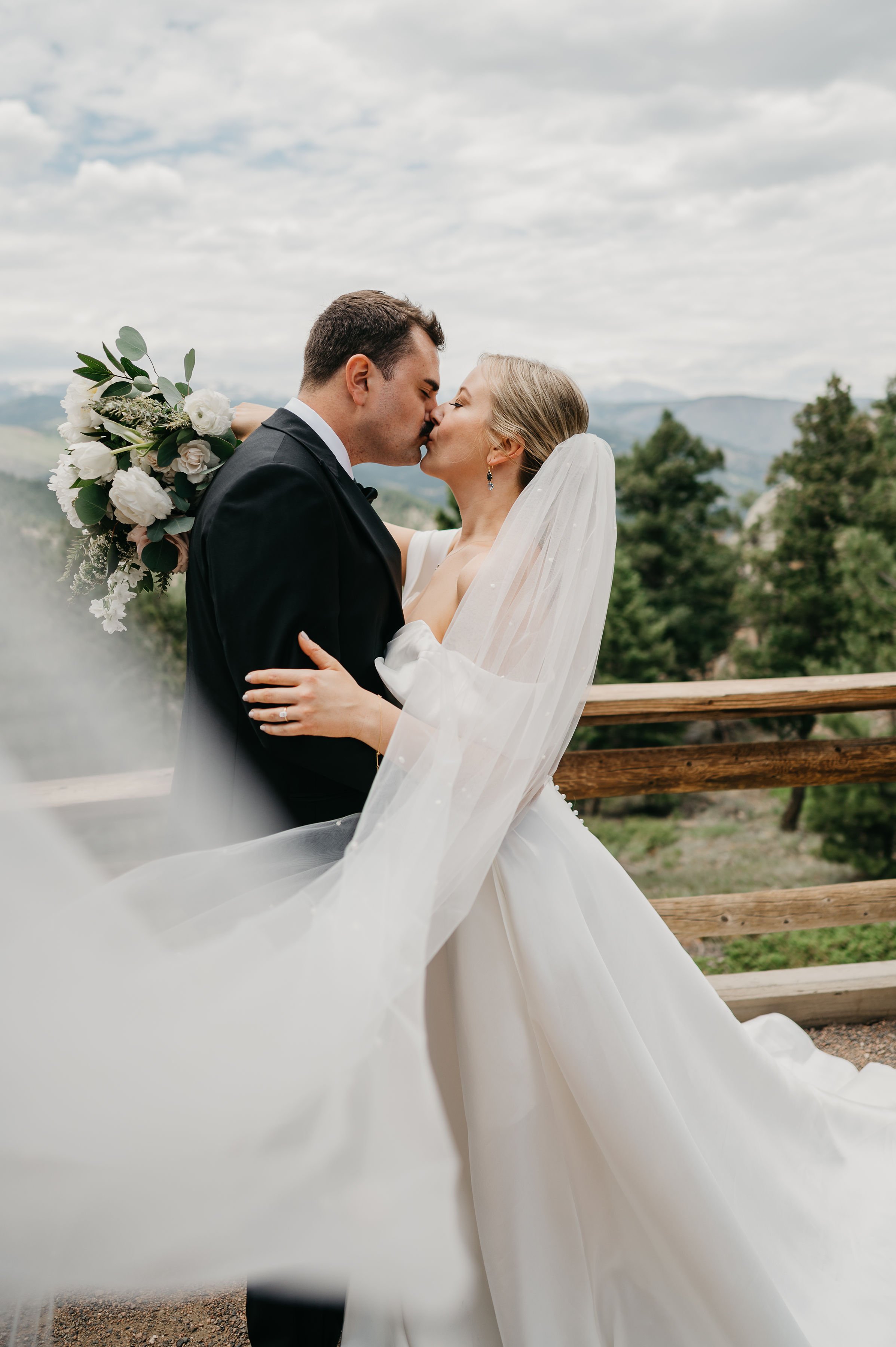 Embroidered Wedding Veils by Rebecca Anne Designs