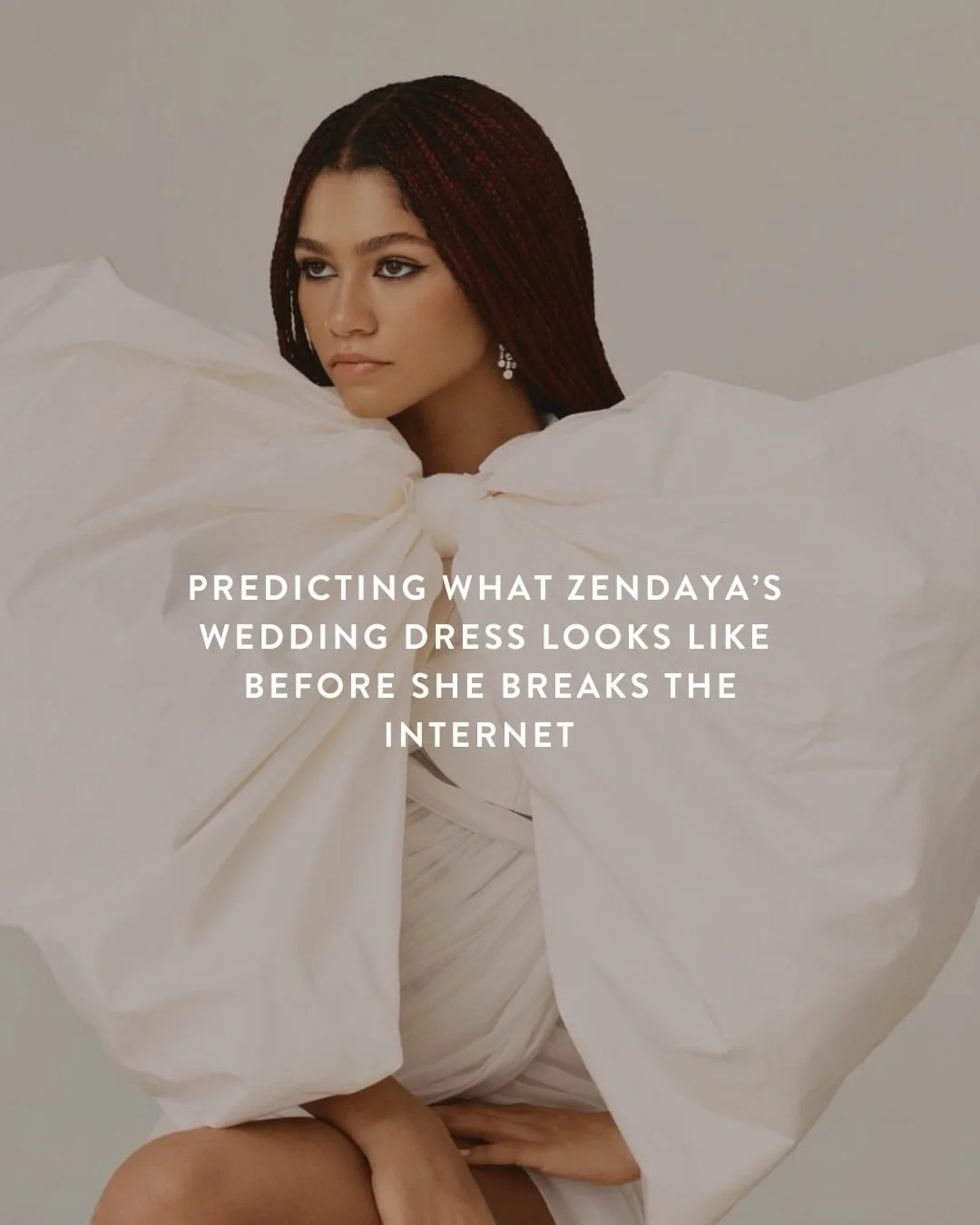 we heard zendaya &amp; tom holland tied the knot 😍💍

don&rsquo;t mind us just dreaming up what this fashion icon&rsquo;s dress looked like for her big day! tell us all your thoughts in the comments ⬇️

#zendaya #tomholland #weddingdress #bride #cel