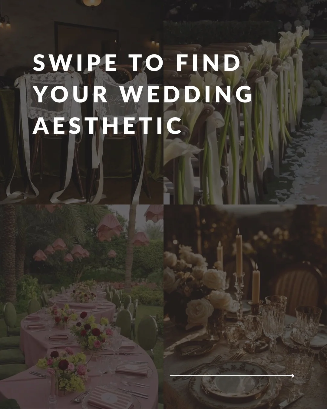 which aesthetic is the most you? 🖤

photos from @pinterest

#weddinginspo #weddingaesthetic #bridetobe #weddingplanning #pinterest