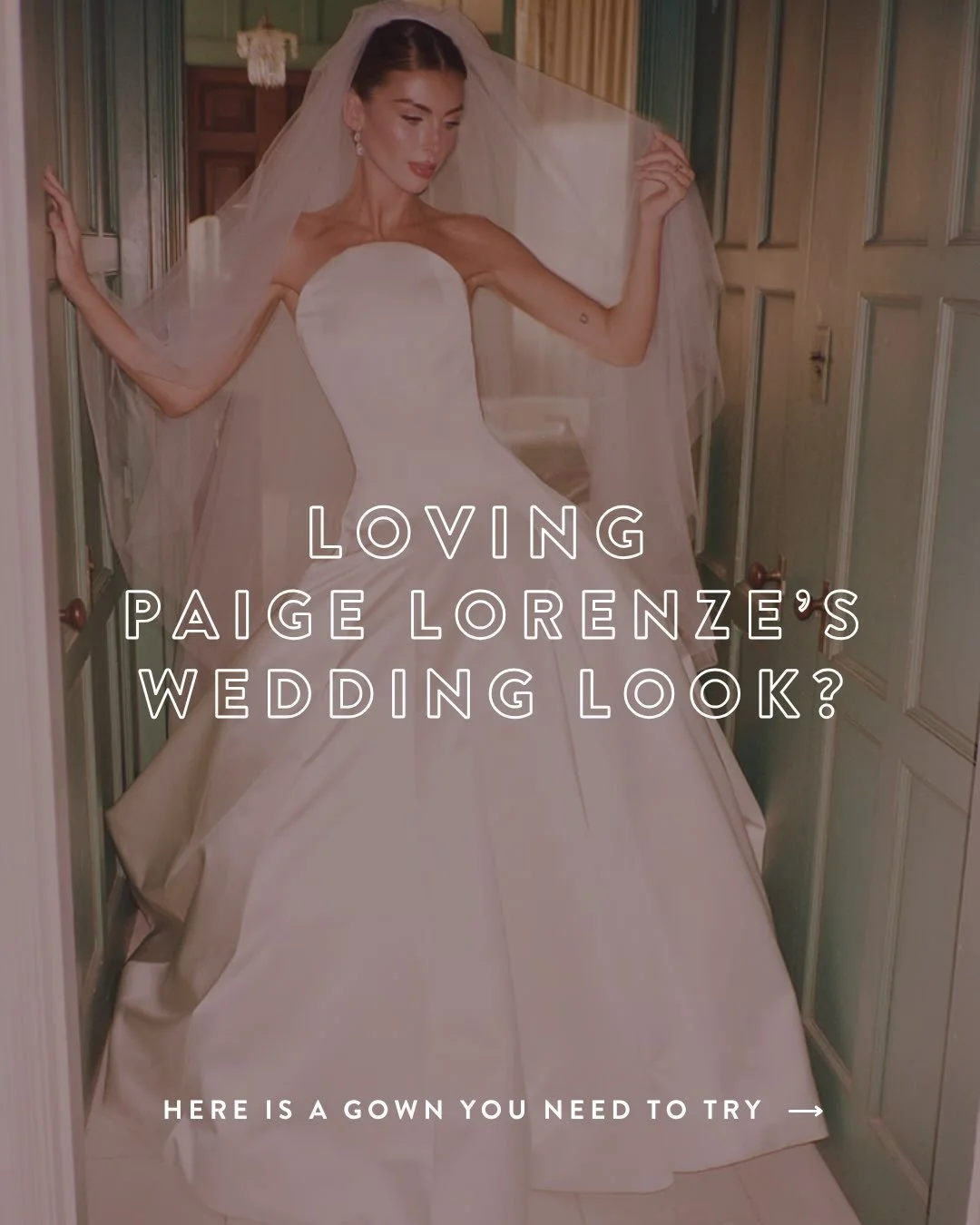 brides are loving paige lorenze&rsquo;s wedding look, &amp; we can&rsquo;t blame them. if you can relate, maya by @jennyyoonyc is a gown you should know about. 🖤

featuring a similar arched neckline &amp; drop waist, this jenny yoo gown is one to sa
