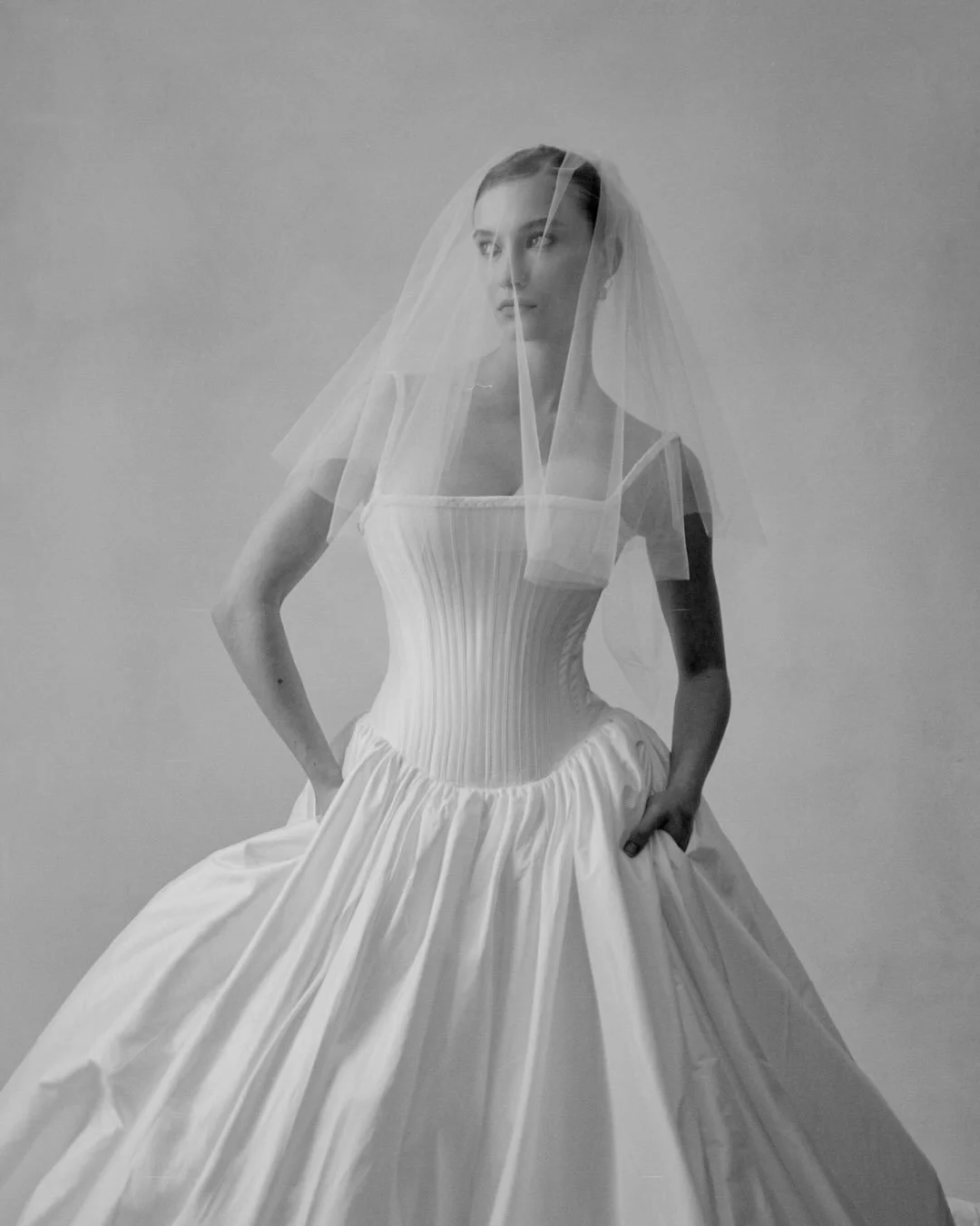 florence by @flourestudio is a stunning drop waist silk dupioni ballgown with corded braid detail along the neckline + straps 🕊️

save this post as inspo to show your bridal stylist 🖤

#flourestudio #dropwaistdress #ballgownweddingdress #uniquewedd