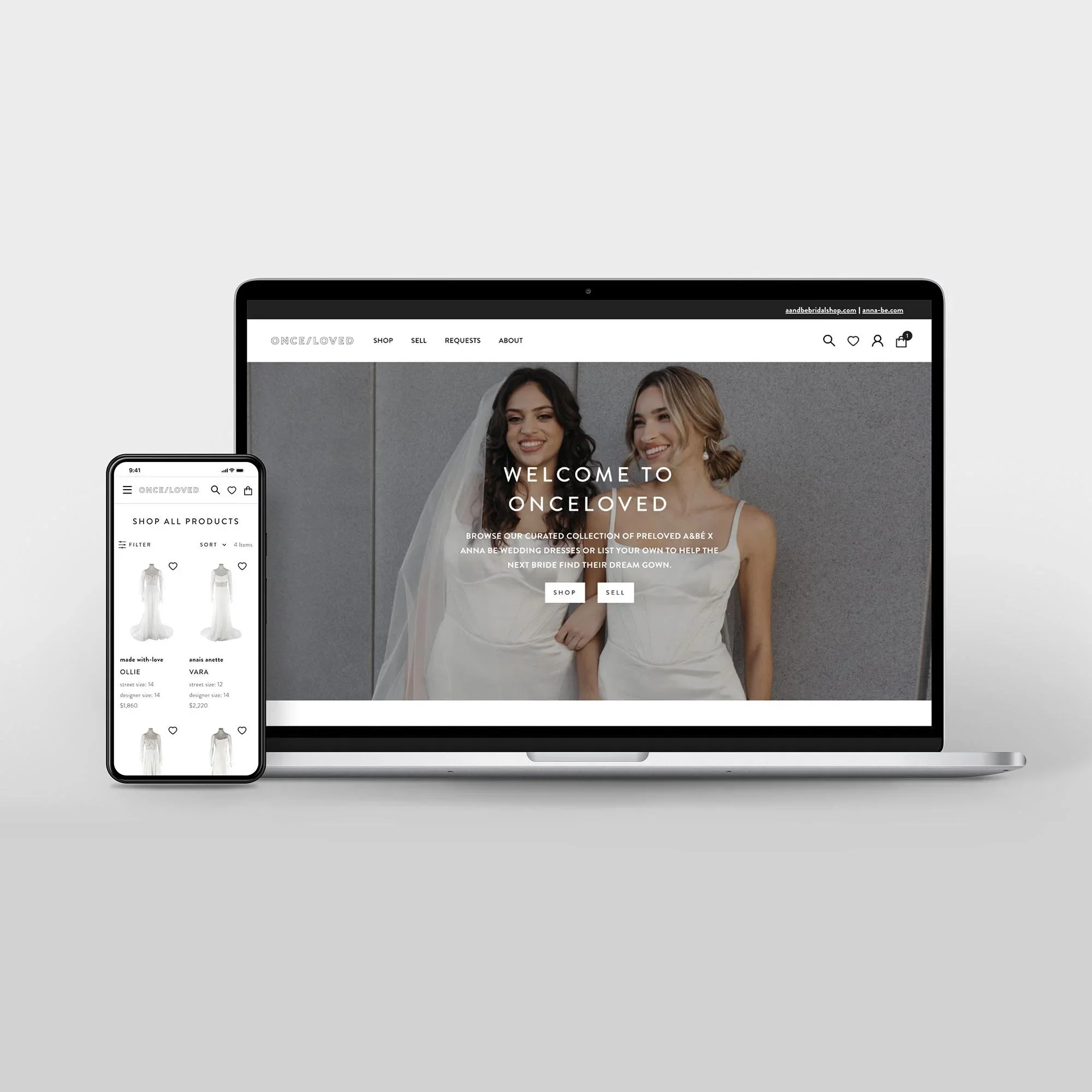 FIND + SELL YOUR DREAM WEDDING DRESS ON ONCELOVED