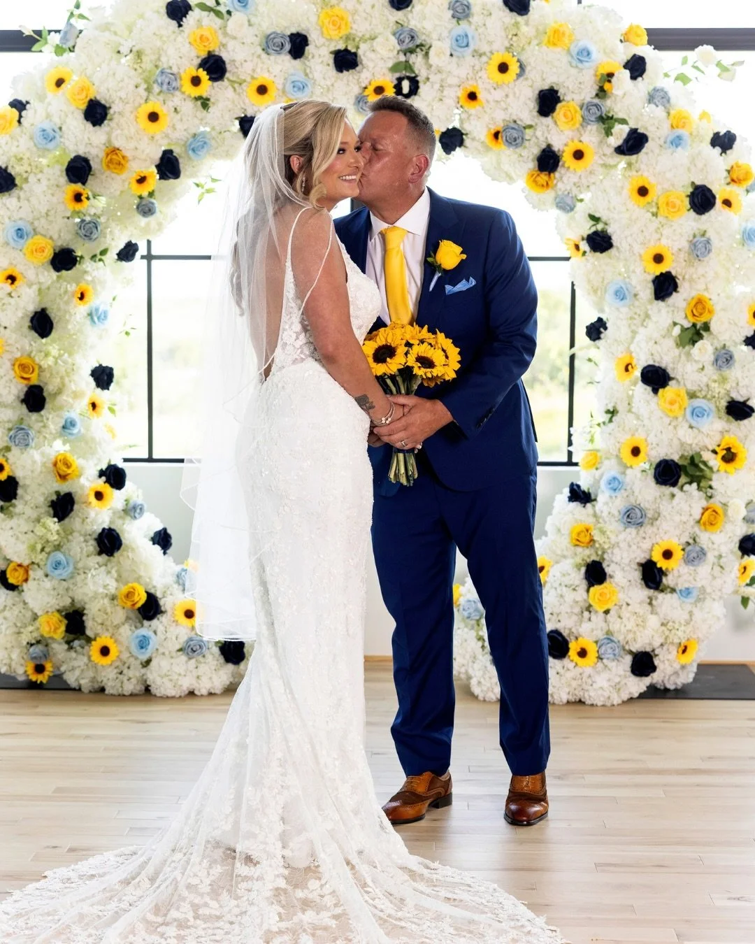 loving this colorful &amp; sweet day between &amp;AB bride brianna &amp; wesley, featuring @mwlbride 🌻🤍

dress | cameron by @mwlbride via &amp;AB #dallas
photographer | @mikelewisphotography
venue | @gracemanorevents
florals | @floralrentalsbysherp