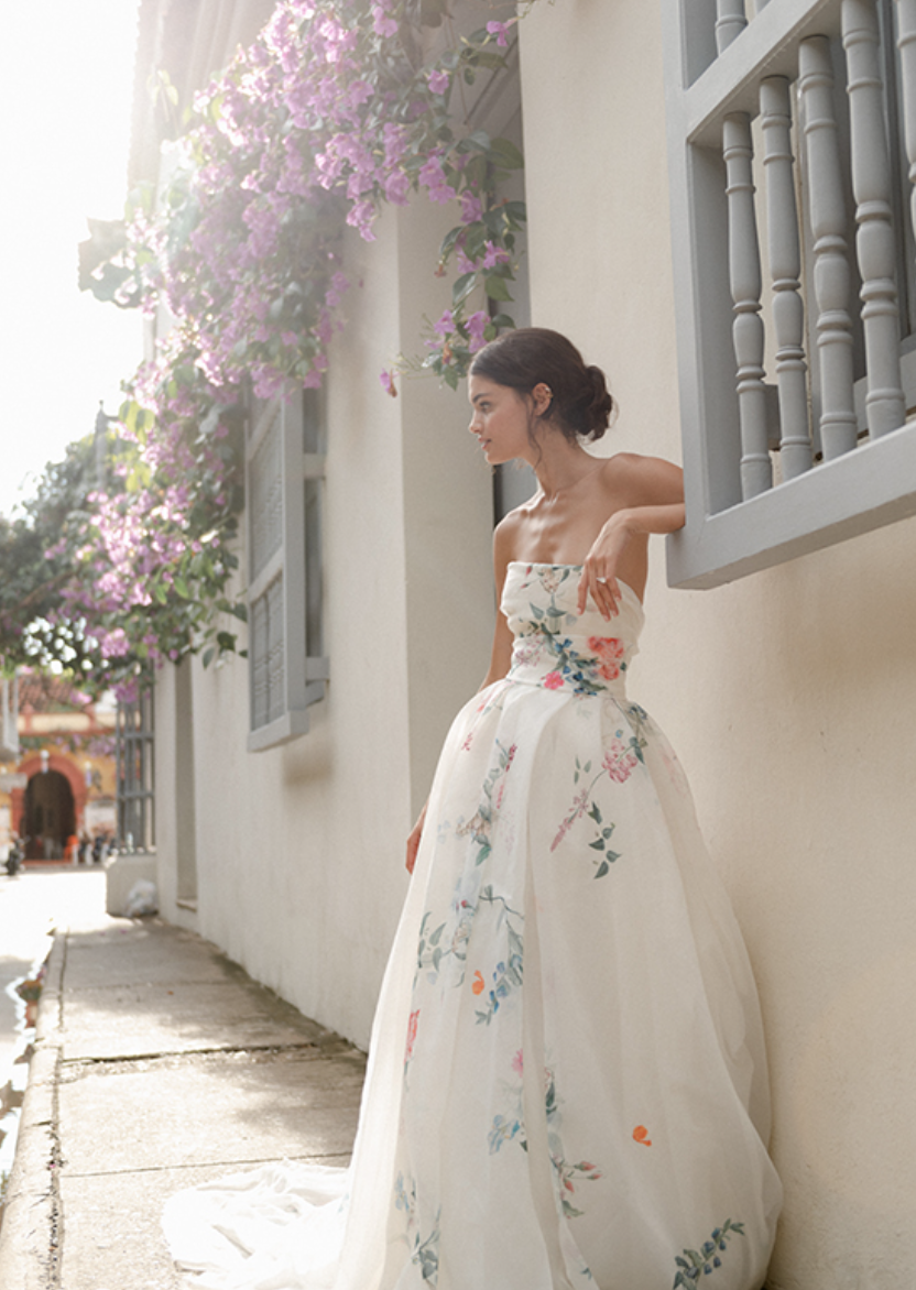 Classic Floral Lace A-Line Wedding Gown | Sophia Tolli Liliana Y12241