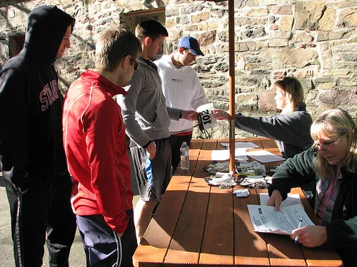 Registering participants