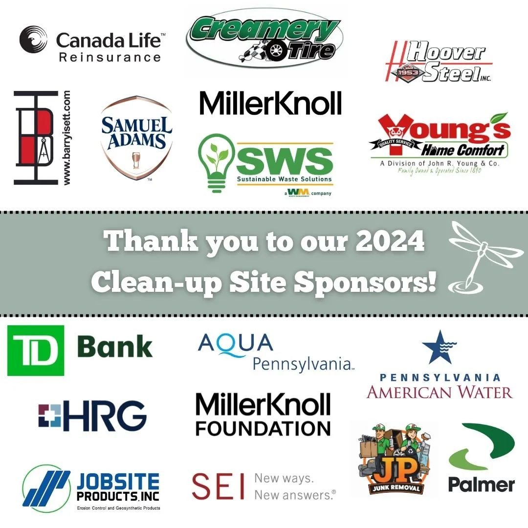 A big thanks to our amazing Clean-up Site Sponsors and our rockstar volunteers who made the 2024 Stream Clean-up a success! This event would truly not be possible without your support and hard work!