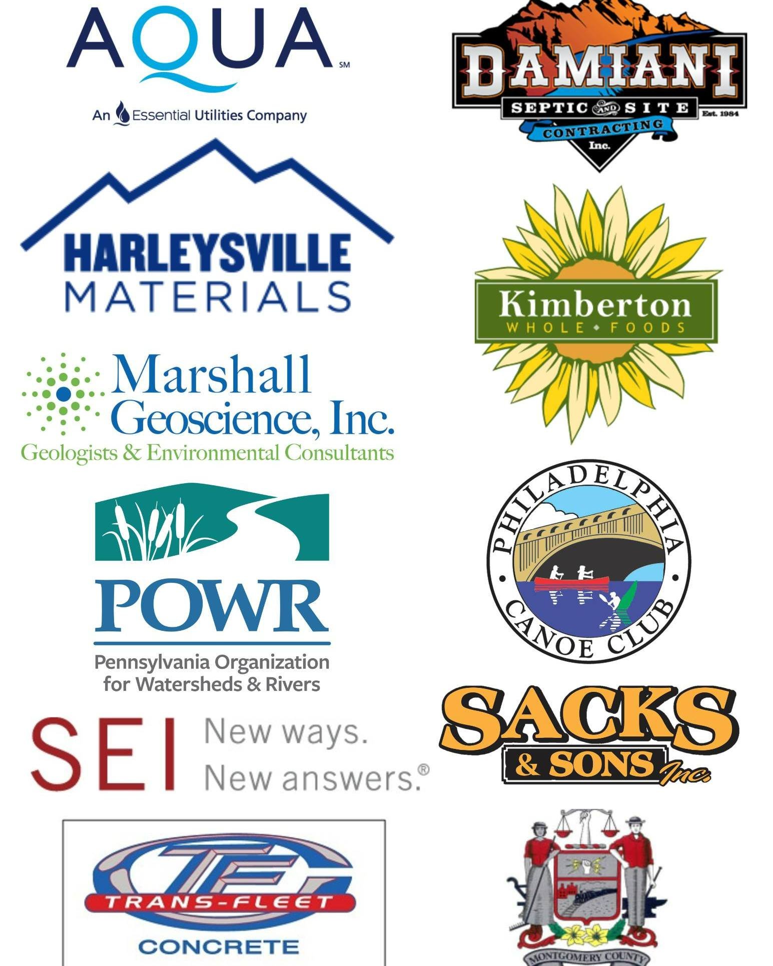 A HUGE thank you to all of the amazing local businesses and organizations that sponsored and supported the Perkiomen Watershed Youth Conservation Corps!!! Without the support of these generous folks, this program that gets local youth outside would n