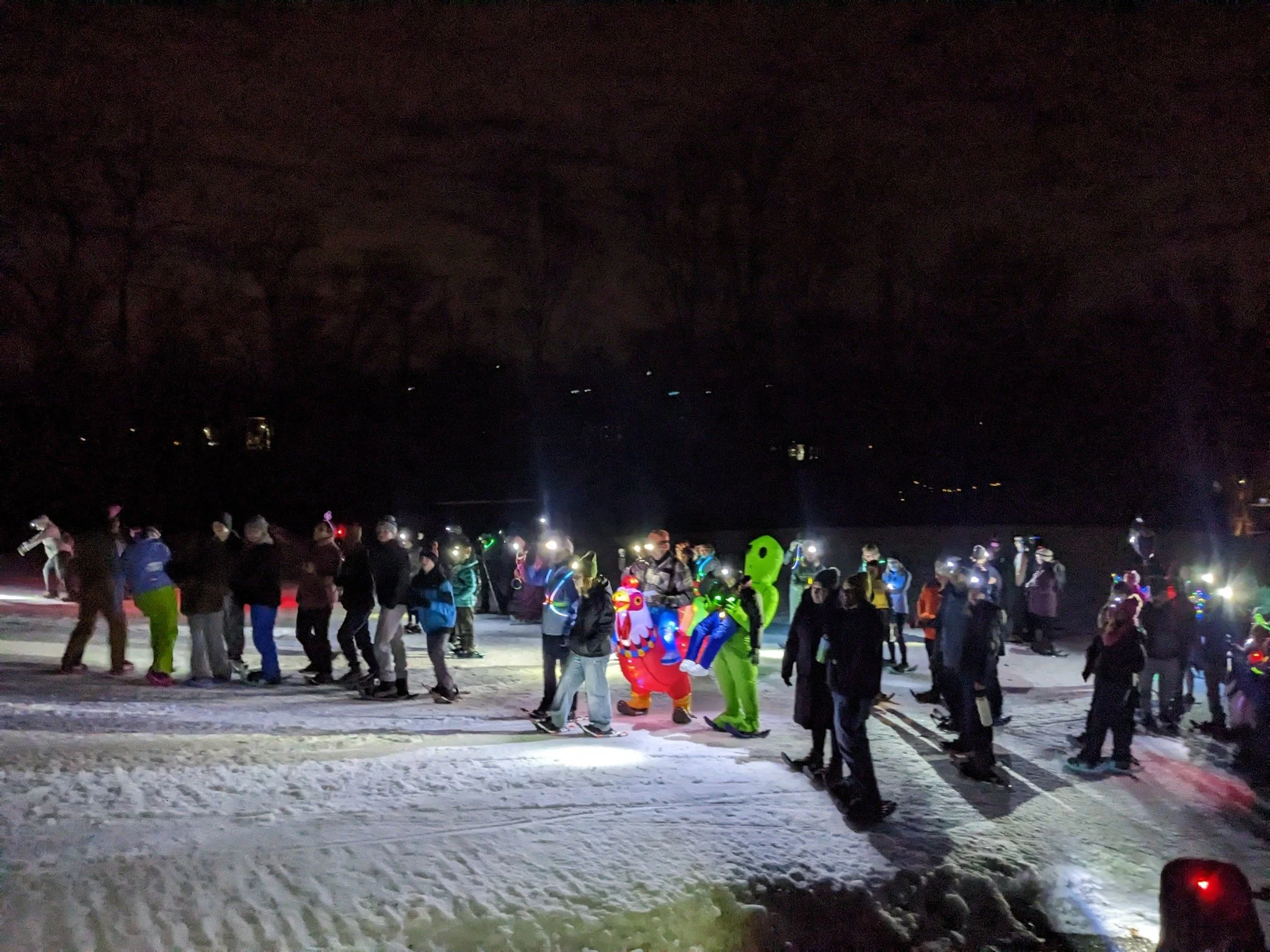 Frosty Frogger Snowshoe Scavenger Hunt
