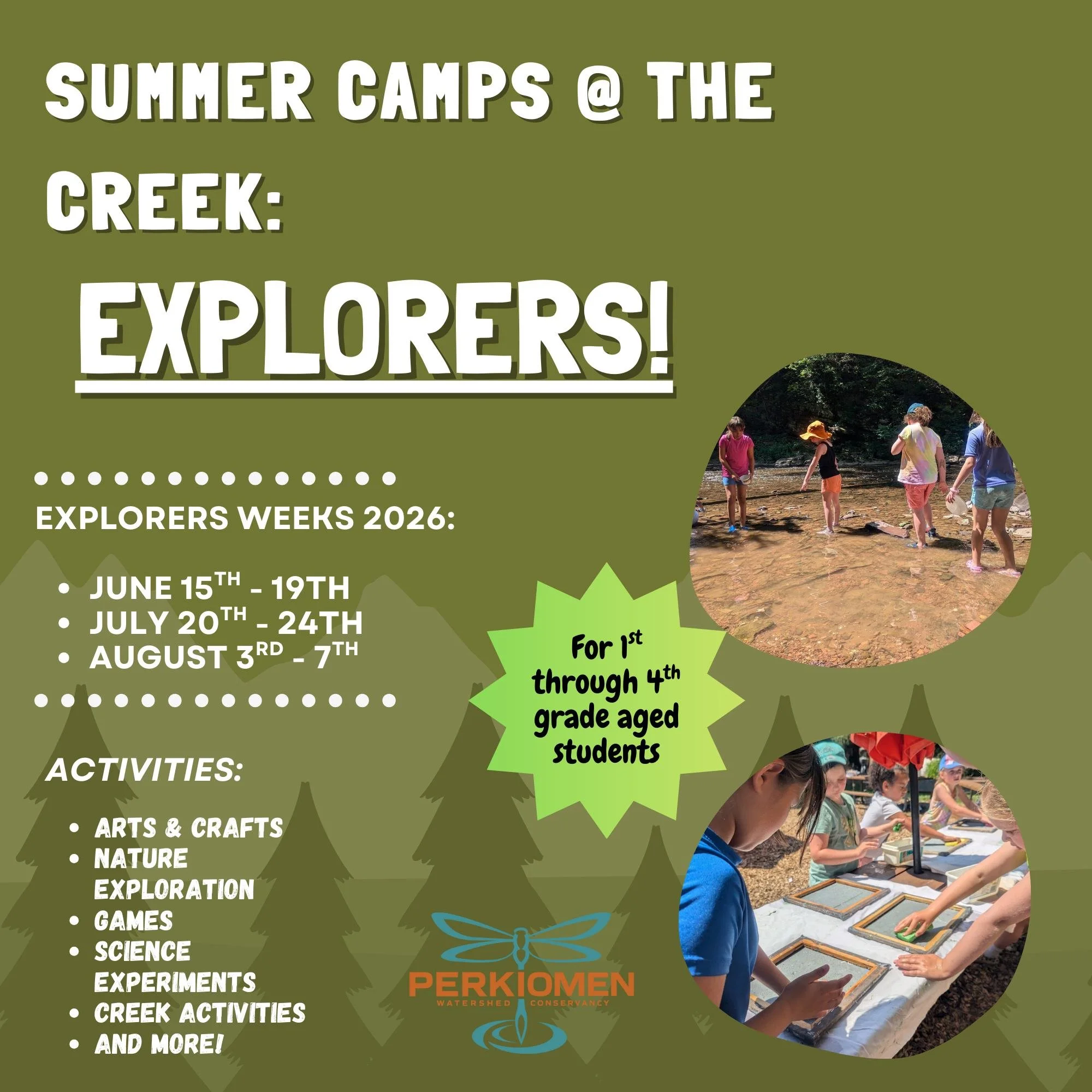 Summer Camp Spotlight: Explorers weeks! Join us as we explore these habitats and meet some of our Animal Neighbors! Each day through arts &amp; crafts, games, and guided nature explorations,  it'll be a week of unforgettable fun! 

To sign up today o
