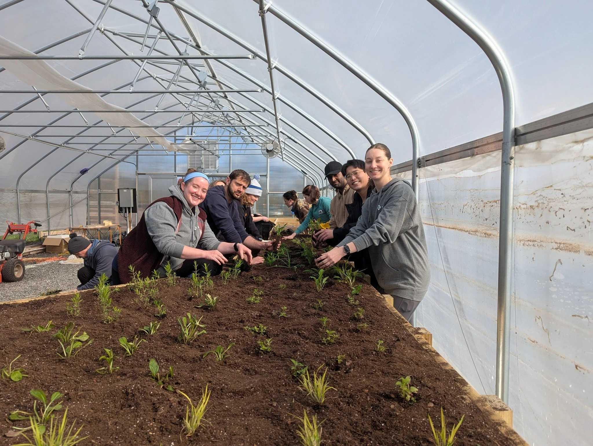 Yesterday was a great day!! Thank you to a wonderful volunteer group from Merck for joining us yesterday to help start planting the Butterfly Learning Center, sow native seeds, and transplant at Dragonfly Farm! A big thank you to our friends at Ursin